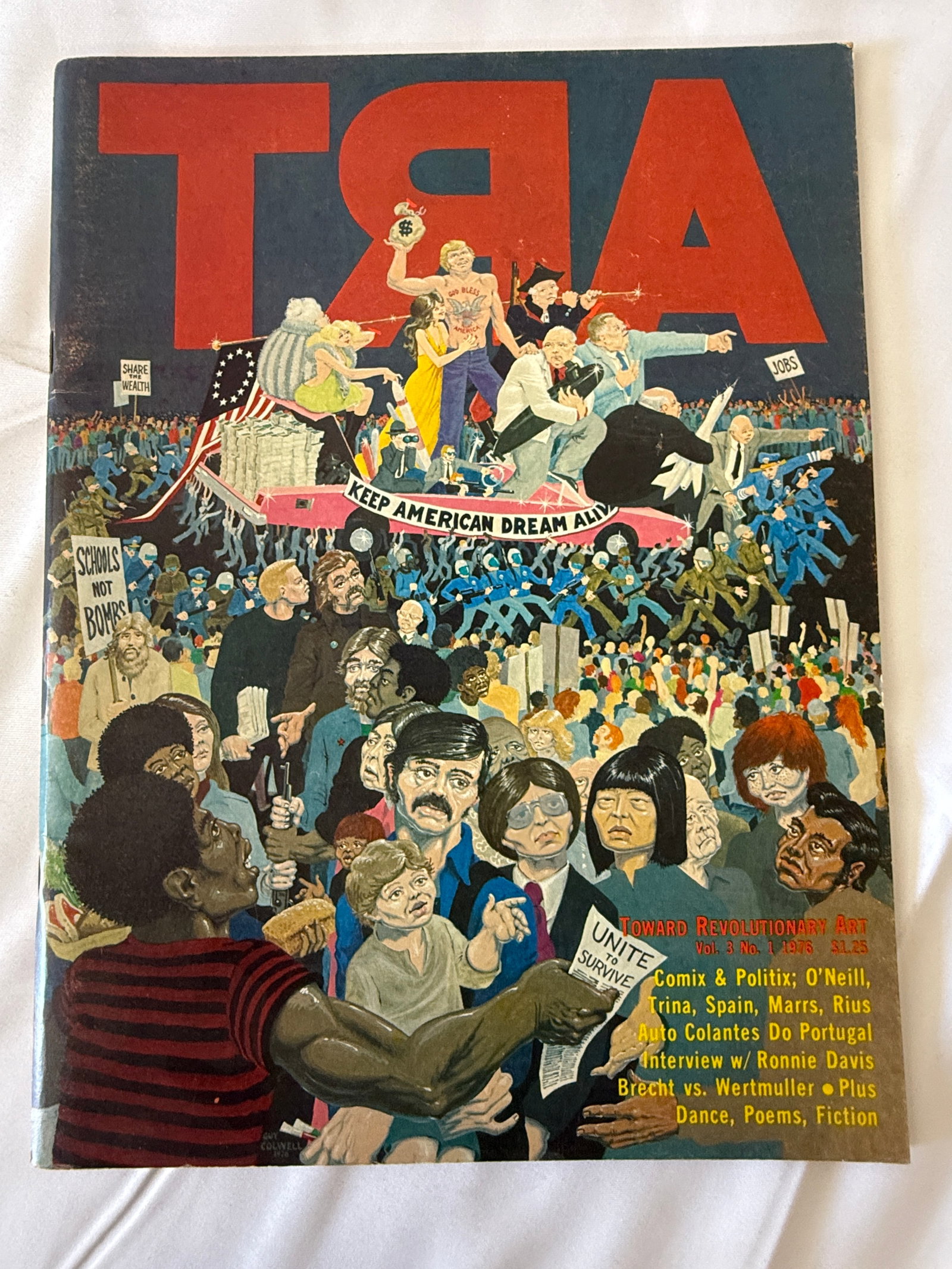 TRA Toward Revolutionary Art Magazine Vol.3 No.1 1976 Leftist Publication (1 of 3)