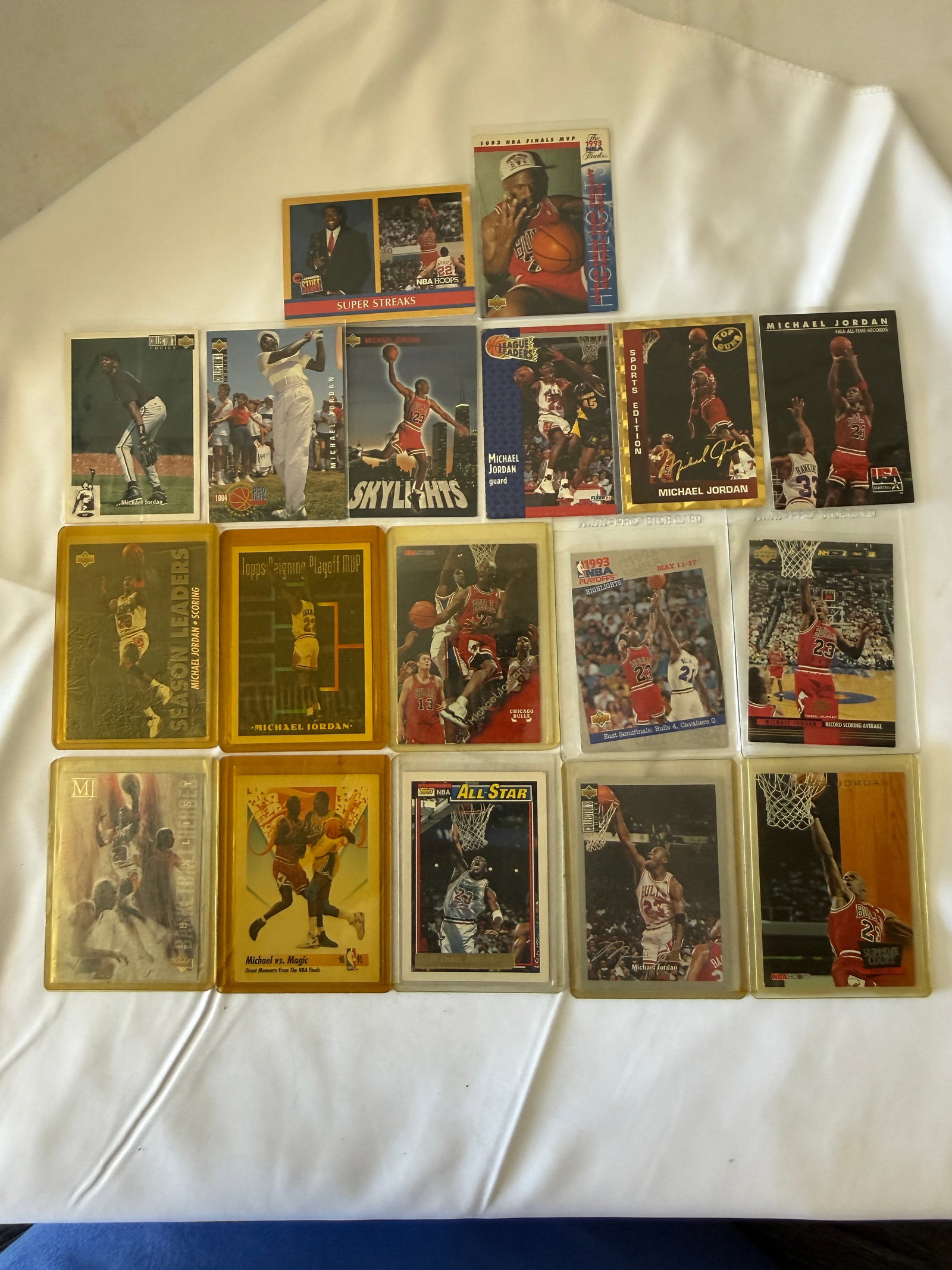 Michael Jordan NBA Trading Cards Collection Upper Deck Topps Hoops 20 Cards Lot (1 of 1)