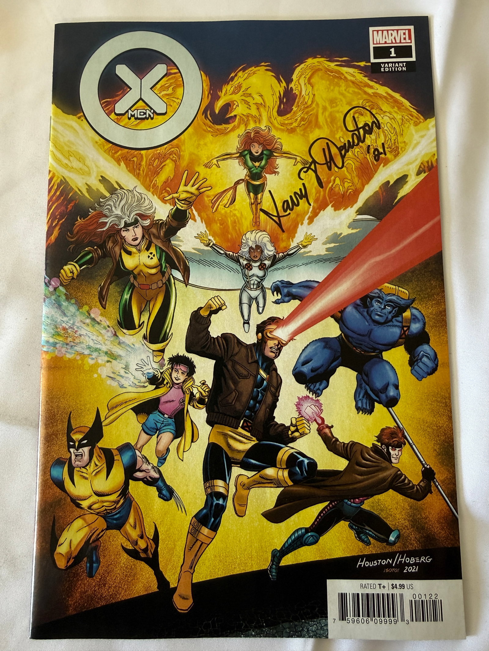 X-Men #1 Marvel Comics 2021 Variant Edition Signed Comic & Black Widow Promo (1 of 3)