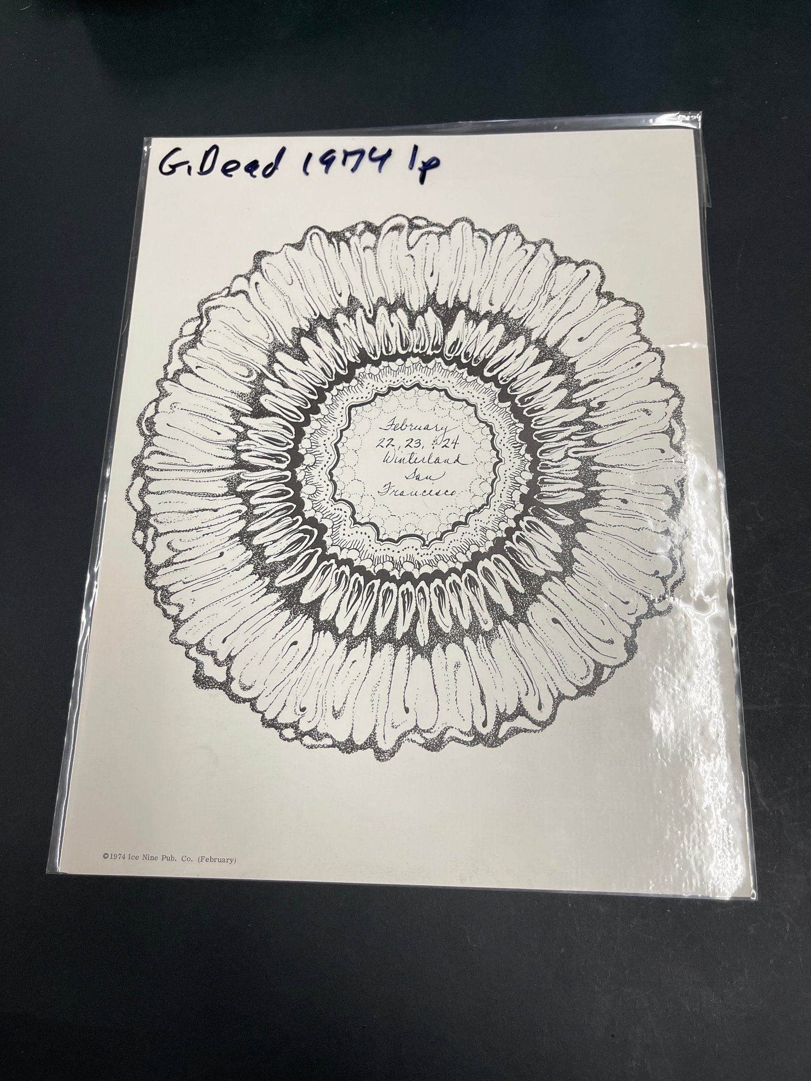 Grateful Dead 1974 Winterland San Francisco Concert Mailer Dead Heads Fan Club (1 of 2)