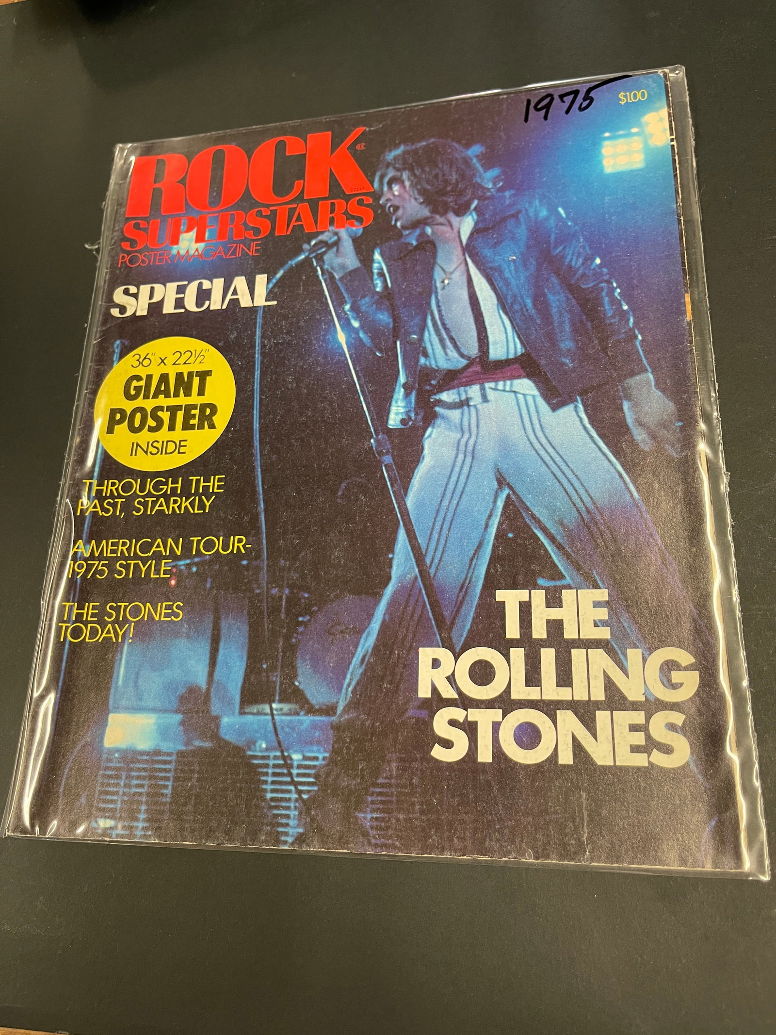 The Rolling Stones Rock Superstars Poster Magazine Special 1976 w Giant Poster (1 of 2)
