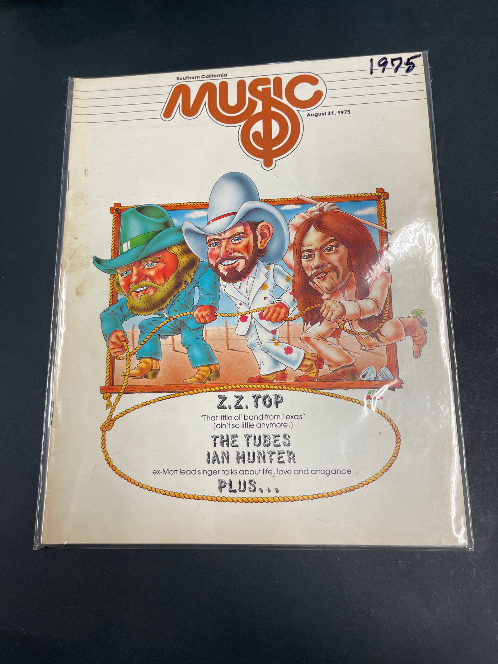 Southern California Music Magazine August 31 1975 ZZ Top The Tubes Ian Hunter (1 of 2)
