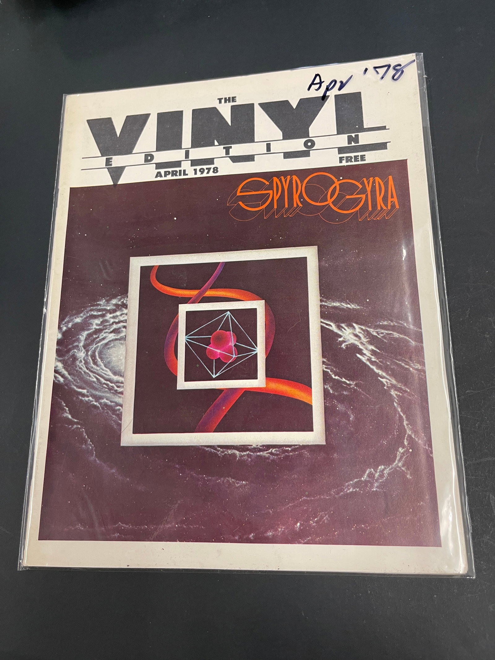 Vinyl Edition April 1978 Music Magazine Spyrogyra & American Hot Wax Ad: Vinyl Edition April 1978 Music Magazine Spyrogyra & American Hot Wax Ad