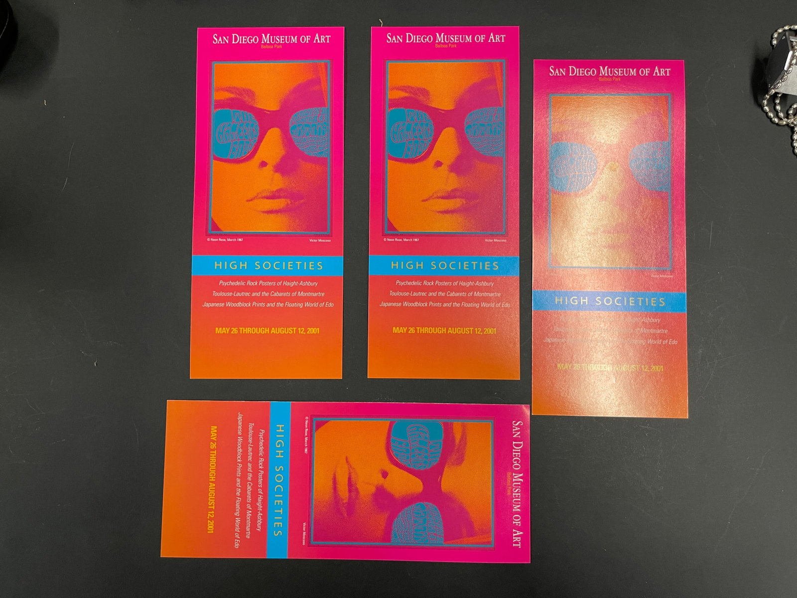 San Diego Museum of Art 'High Societies' Exhibition Brochures 2001 Set of 8 (1 of 2)