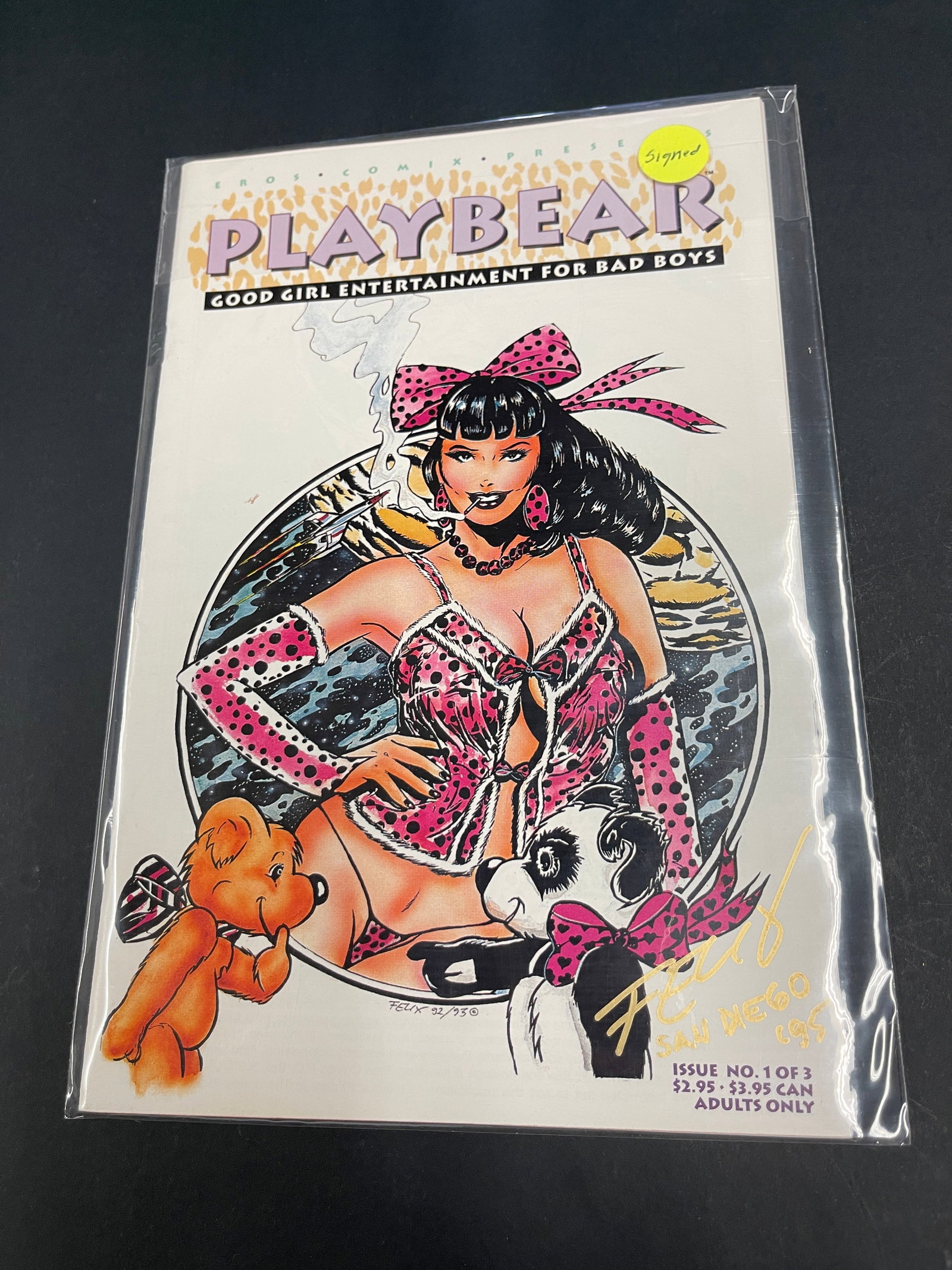 Playbear #1 of 3 Signed Adult Comic + Nefarismo Eros Comix Bundle: Playbear #1 of 3 Signed Adult Comic + Nefarismo Eros Comix Bundle
