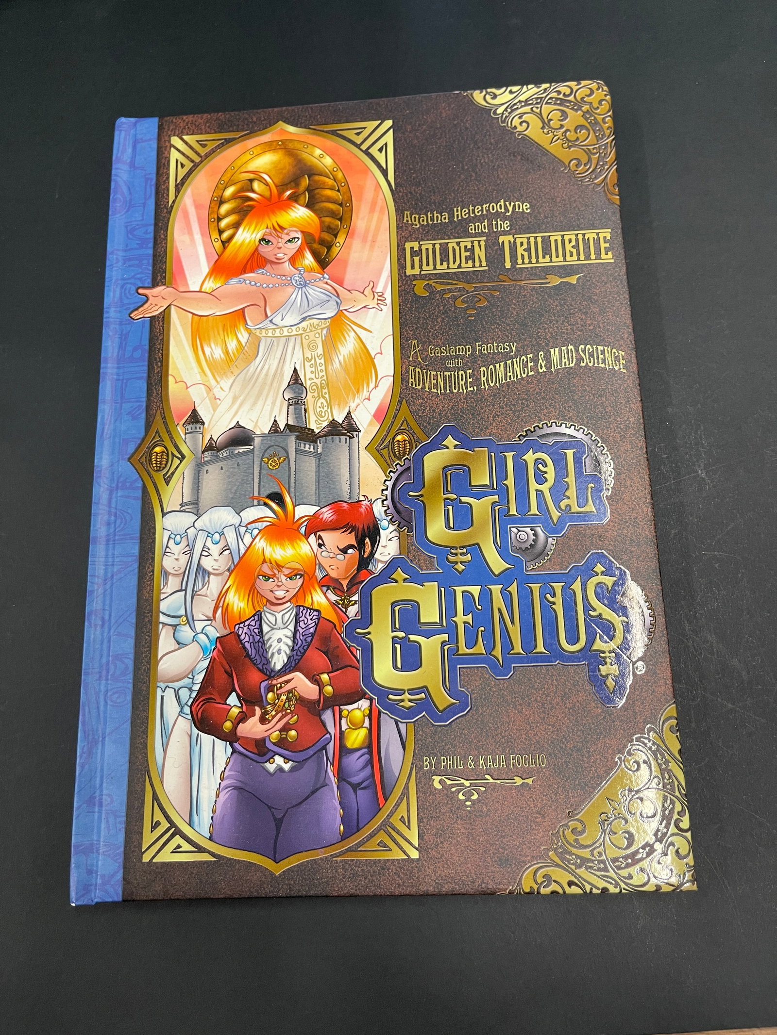 Girl Genius Agatha Heterodyne Golden Trilobite Signed Hardcover Comic Book Six (1 of 5)