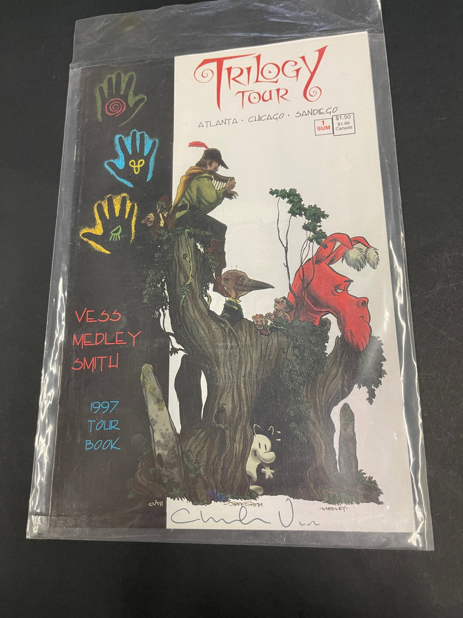 Trilogy Tour 6 Vess Medley Jeff Smith Signed 1997 Tour Book Comic #1 (1 of 2)