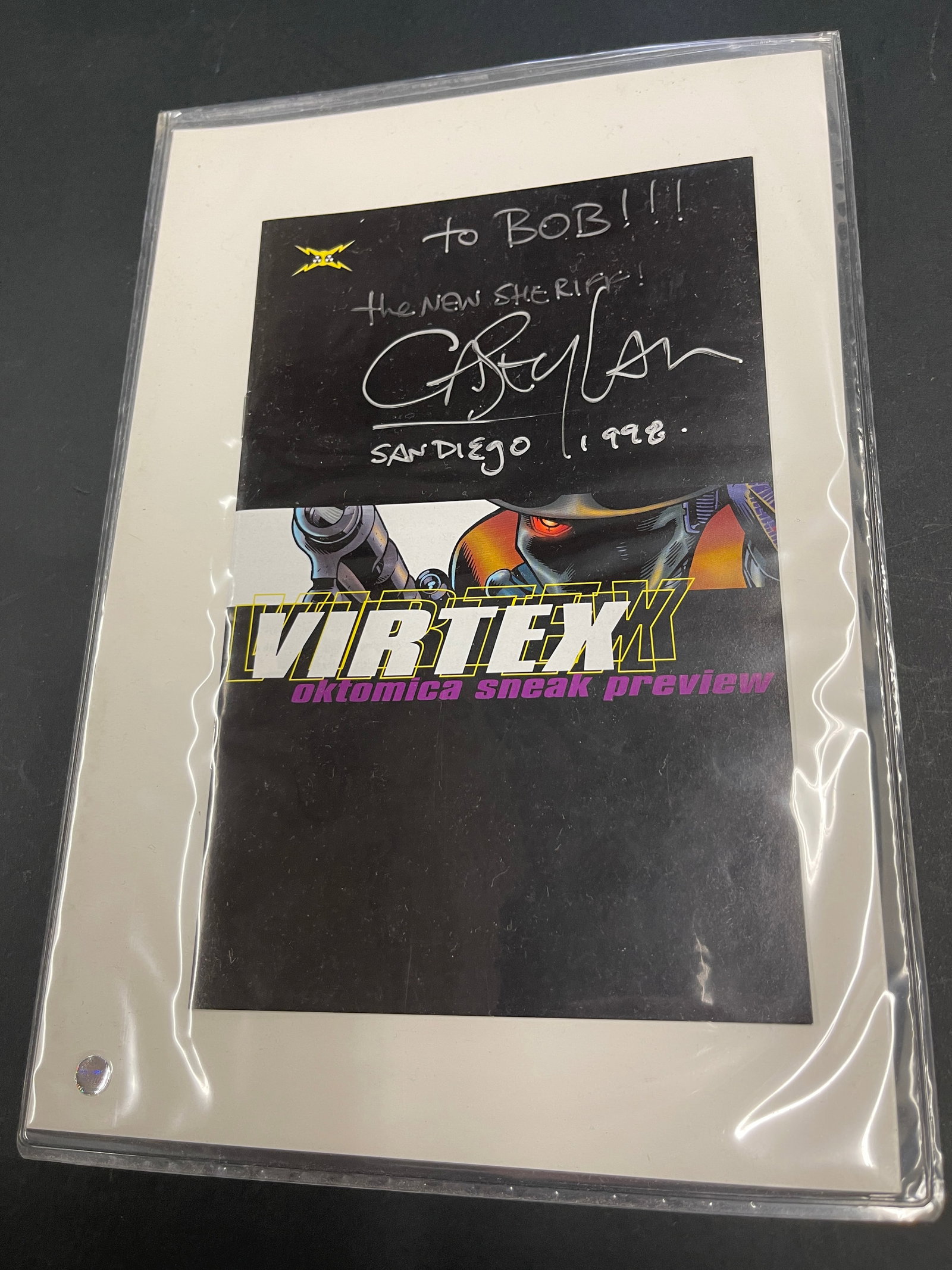 Vortex Oktomica Sneak Preview Comic Signed Casey Jones San Diego 1998 (1 of 2)
