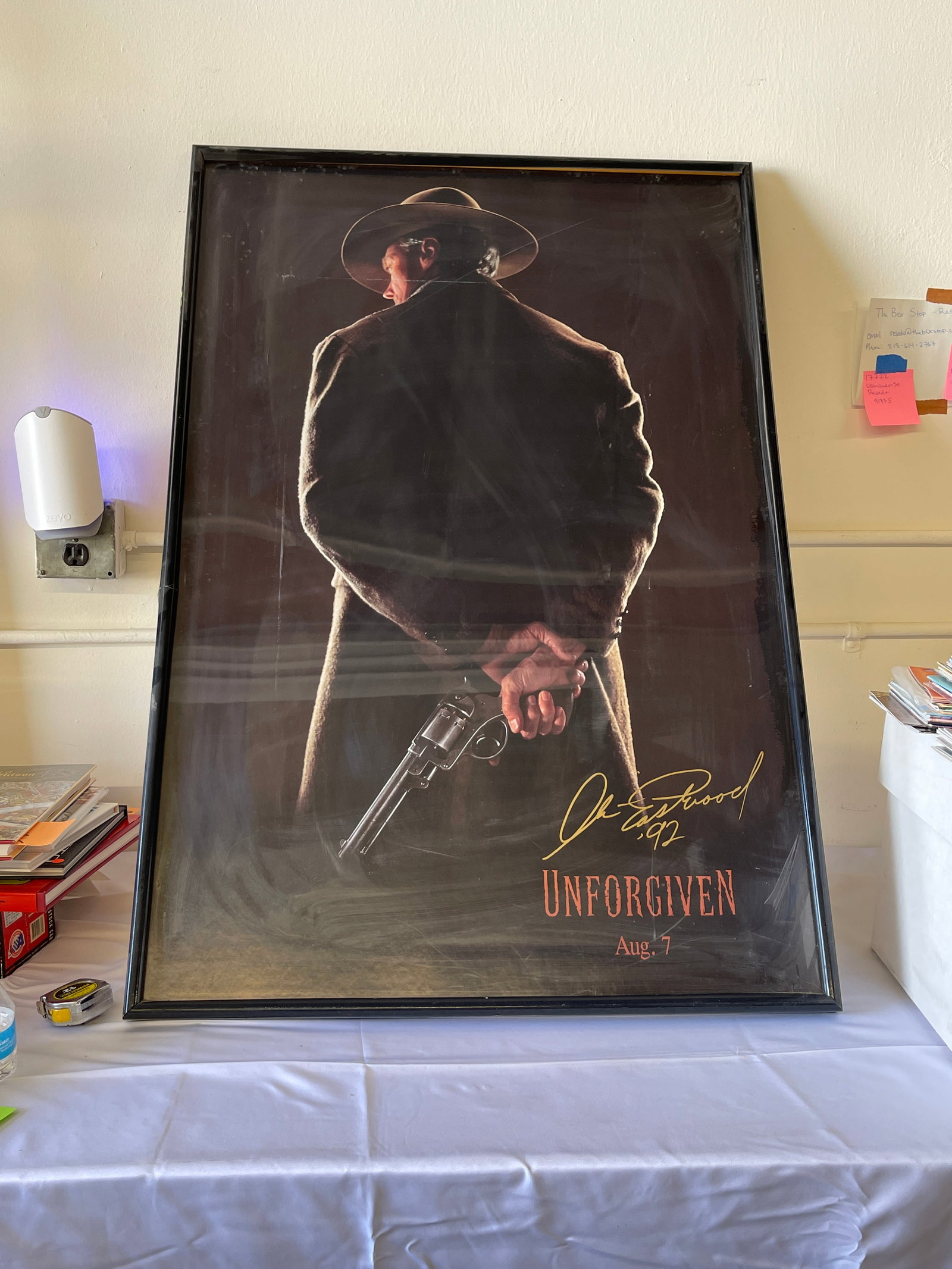 Clint Eastwood Signed Unforgiven 1992 Teaser One Sheet Movie Poster #156/200 (1 of 4)
