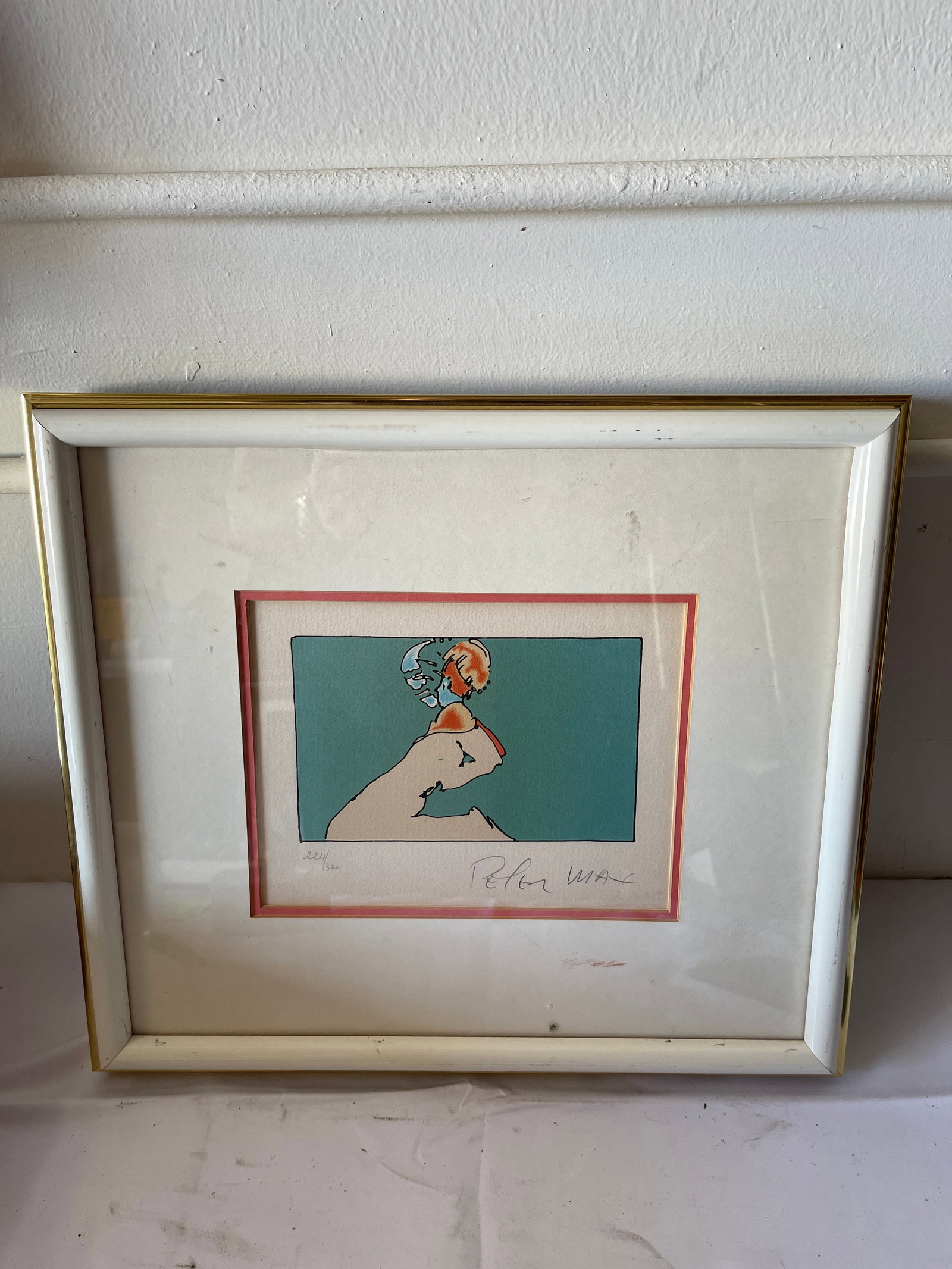 Peter Max 'Facing Left' Limited Edition Lithograph 221/300 Signed (1 of 5)