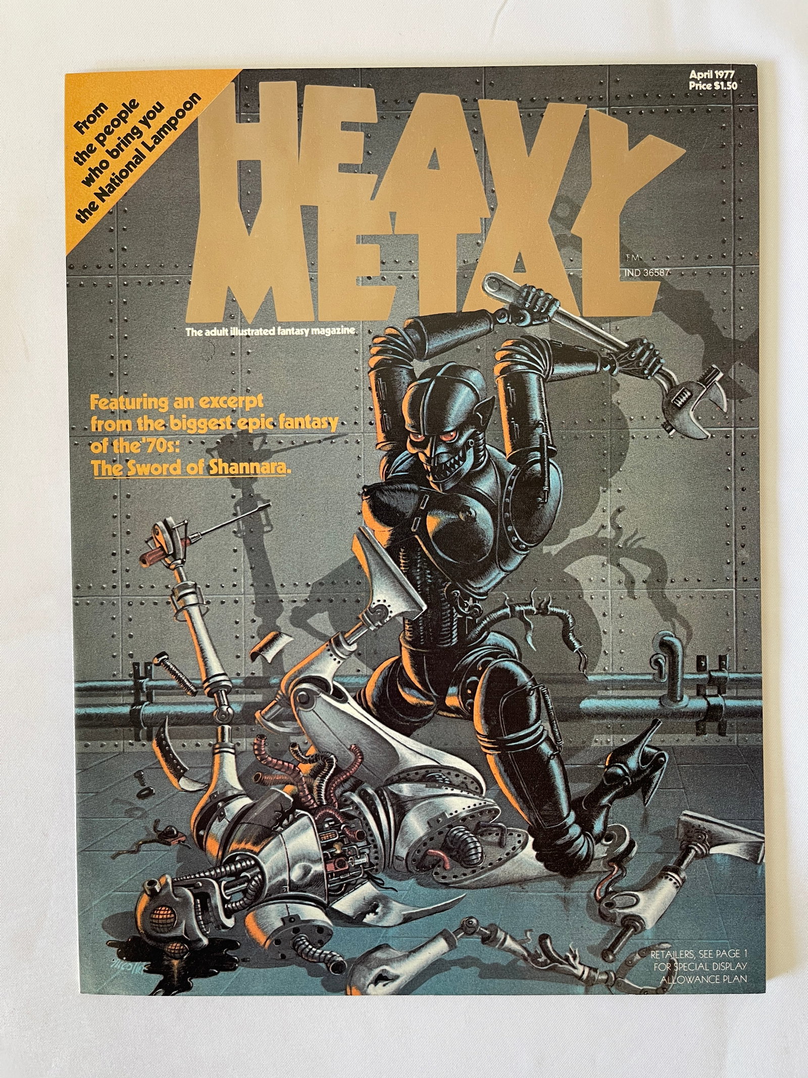 Heavy Metal Magazine April 1977 Inaugural Issue Vol 1 No 1 Adult Fantasy (1 of 3)
