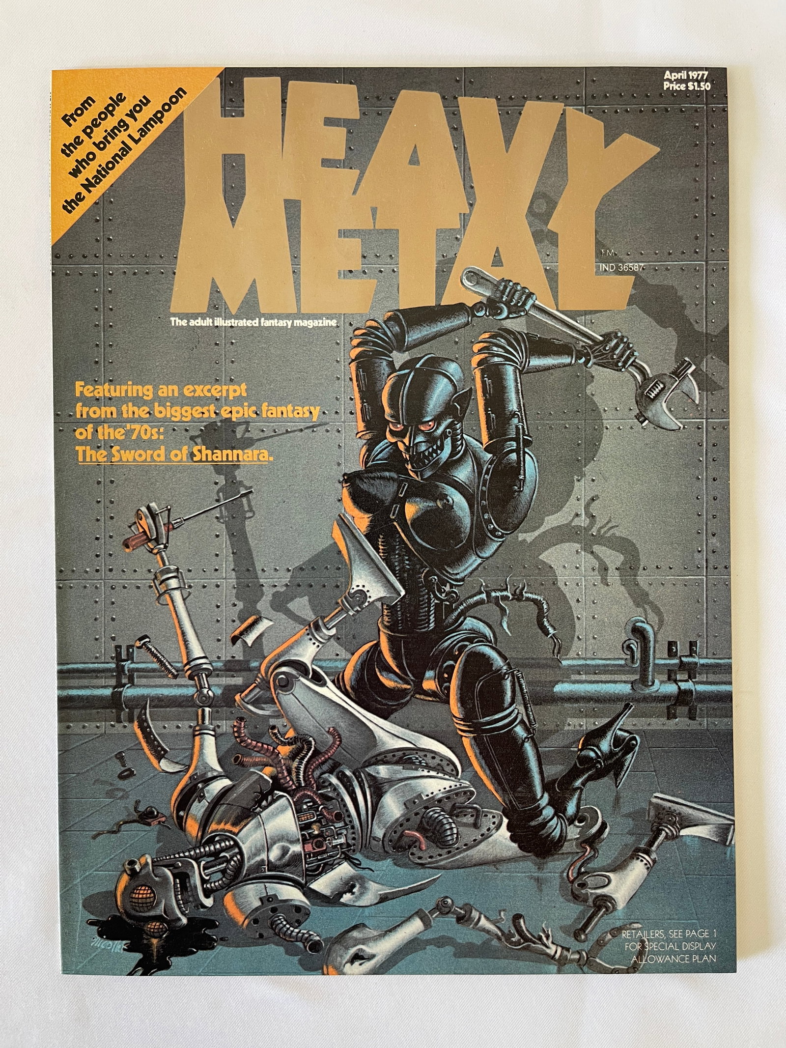 Heavy Metal Magazine April 1977 Vol 1 No 1 Inaugural Issue HM Communications (1 of 3)