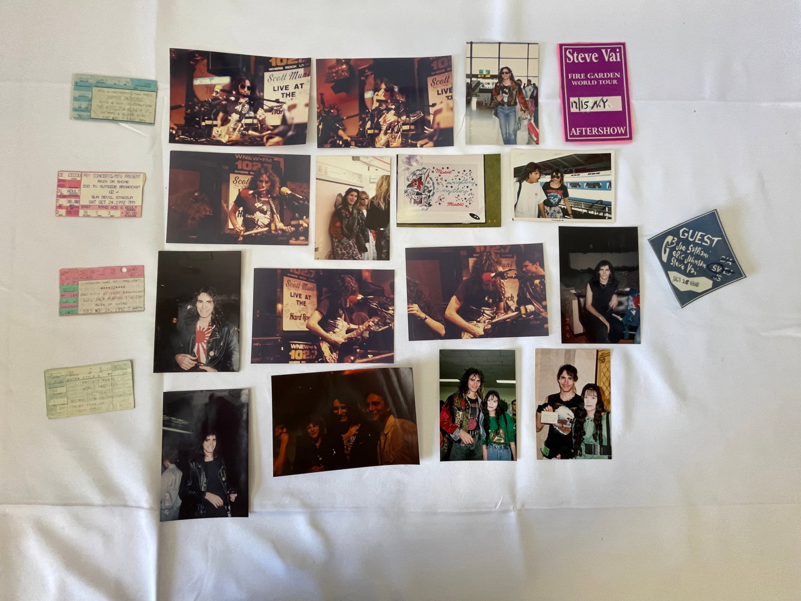 Steve Vai/Joe Satriani/G3 Rock Memorabilia Collection Photos Passes Ticket Stubs (1 of 6)