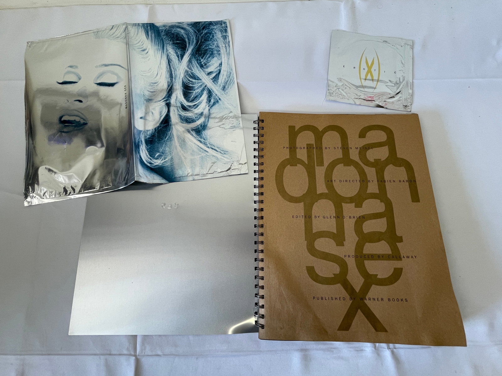 Madonna SEX Book 1992 First Edition with Erotica CD, Mylar Bag, Warner Books (1 of 7)