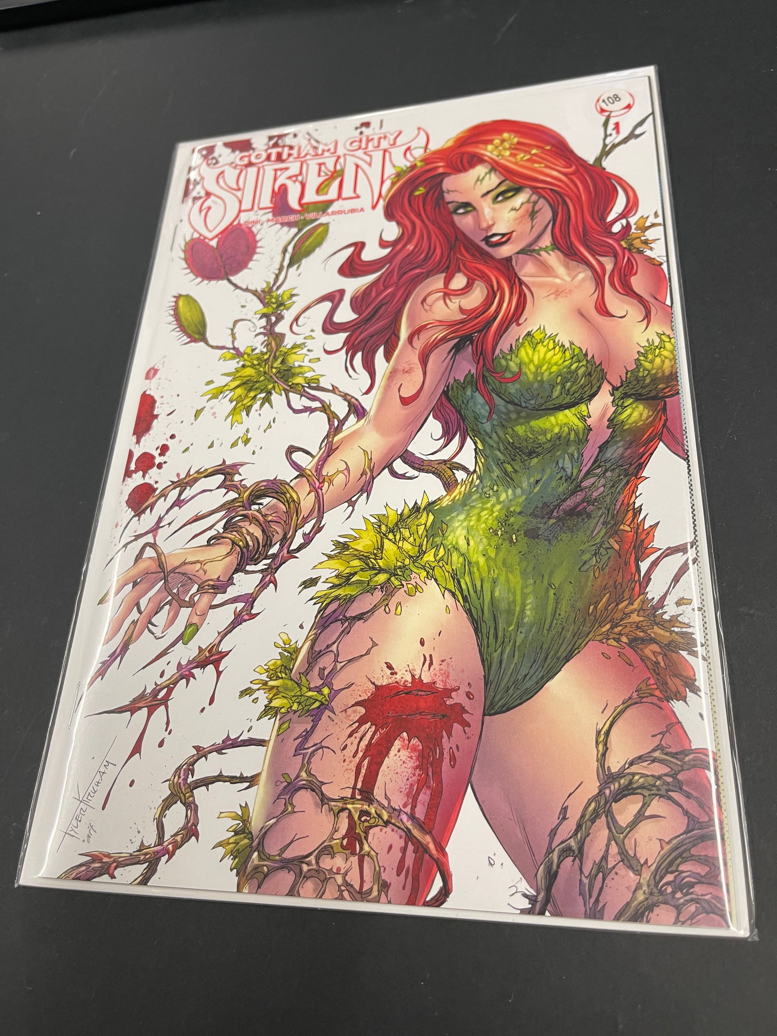 Poison Ivy DC Comics Comic Book Variant Cover Art Print Bagged and Boarded (1 of 1)
