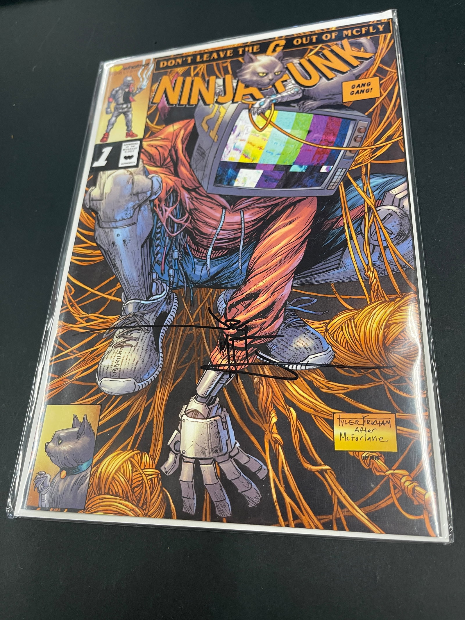 Ninja-K #1 Signed Comic Book With COA Tyler Kirkham After McFarlane Variant (1 of 3)