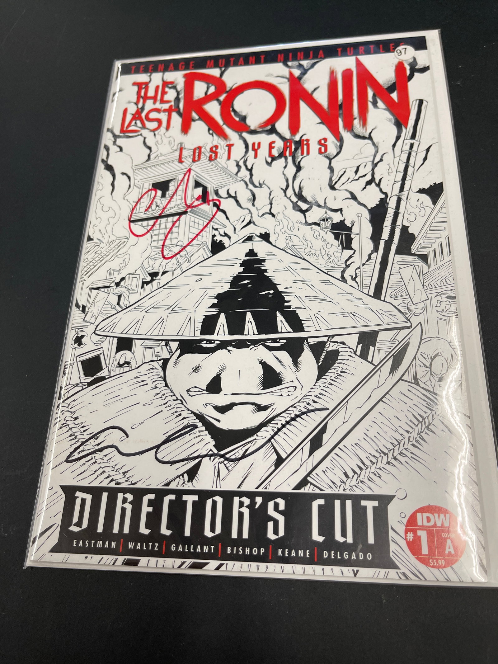 TMNT Last Ronin Lost Years #1 Director's Cut Signed Eastman & Escorza COA IDW (1 of 3)