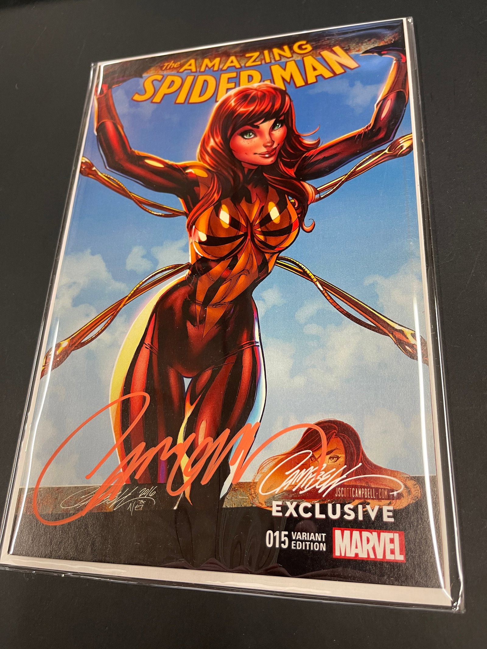 Amazing Spider-Man #15 J. Scott Campbell Signed Variant Marvel Comics COA (1 of 3)