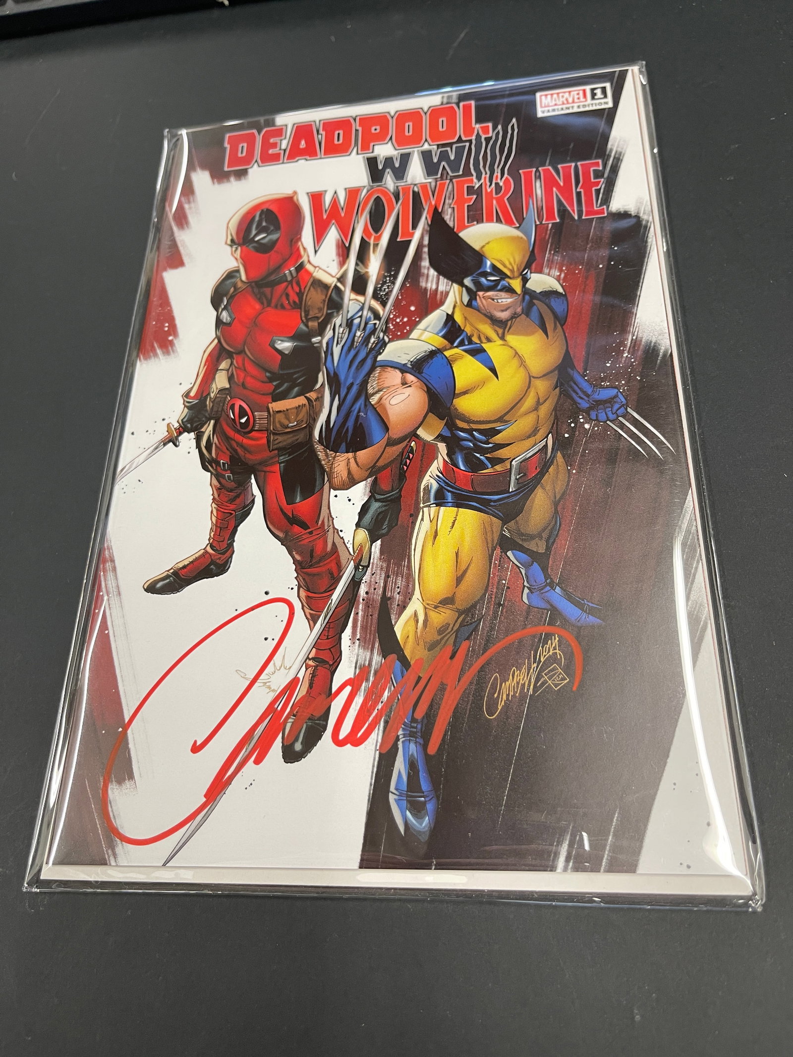 Deadpool & Wolverine WWIII #1-A Marvel Comics Signed J. Scott Campbell COA #0278 (1 of 2)
