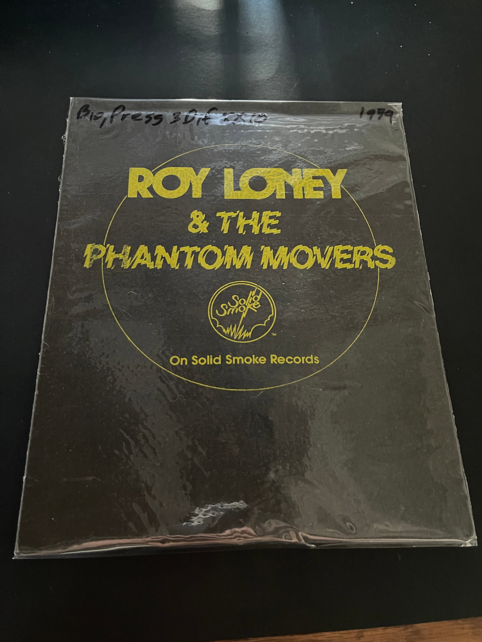 Roy Loney & The Phantom Movers Solid Smoke Records Press Kit with Button 1979 (1 of 4)