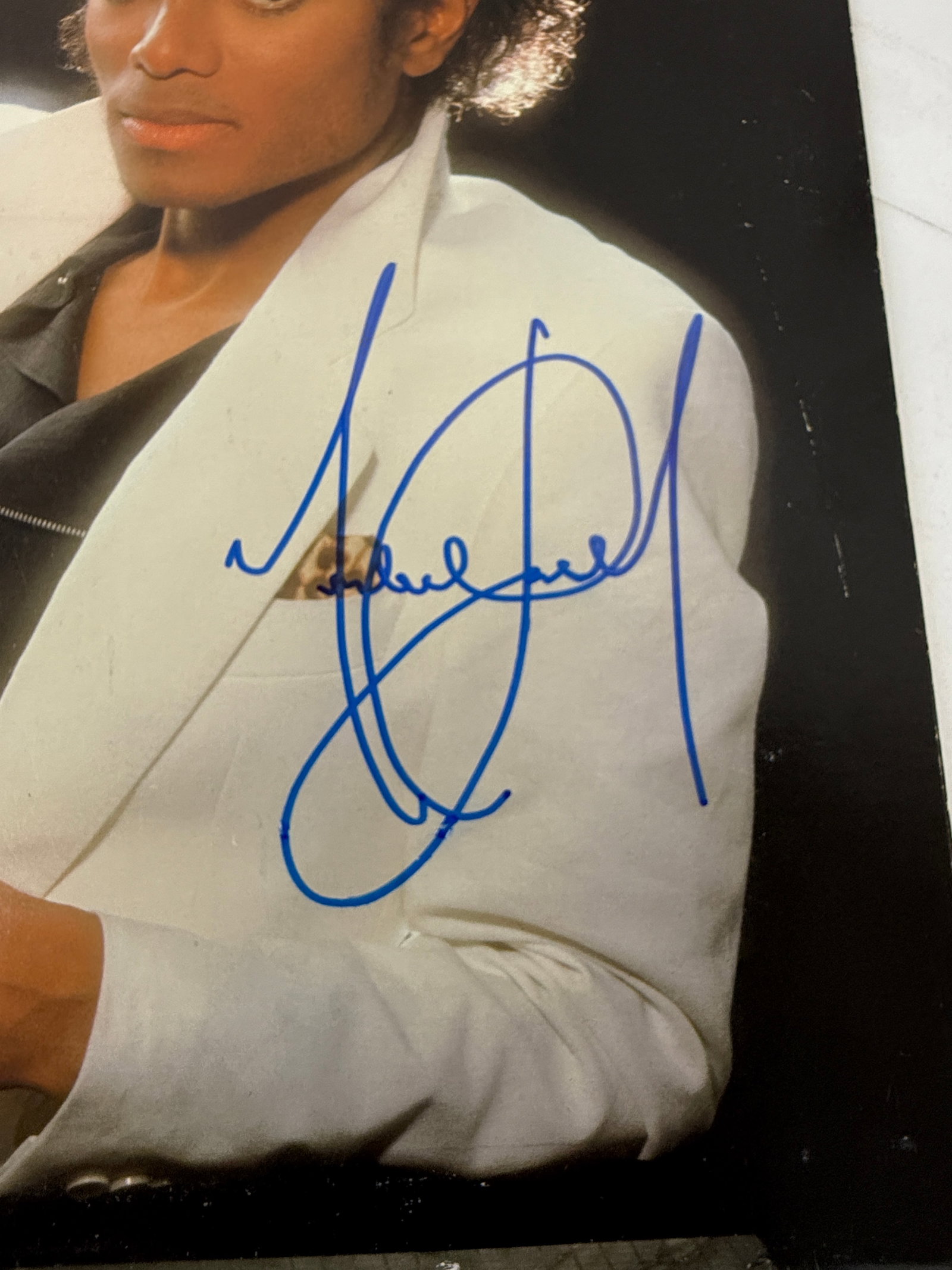 Michael Jackson Thriller Epic Records Vinyl LP Signed Autographed Album Cover - 2