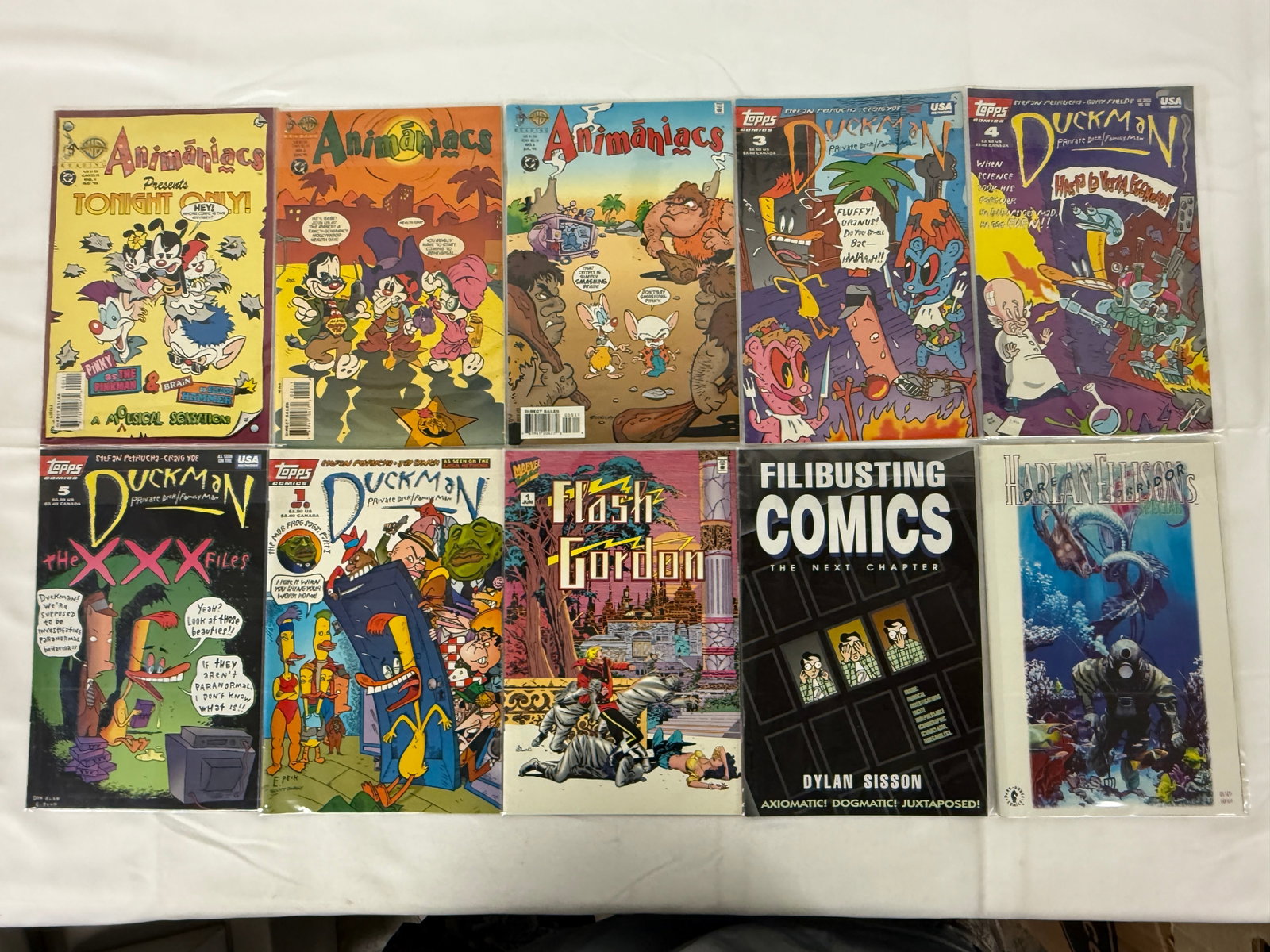 Animaniacs & Duckman Topps Comics Lot of 10 incl Flash Gordon & Filibusting (1 of 1)