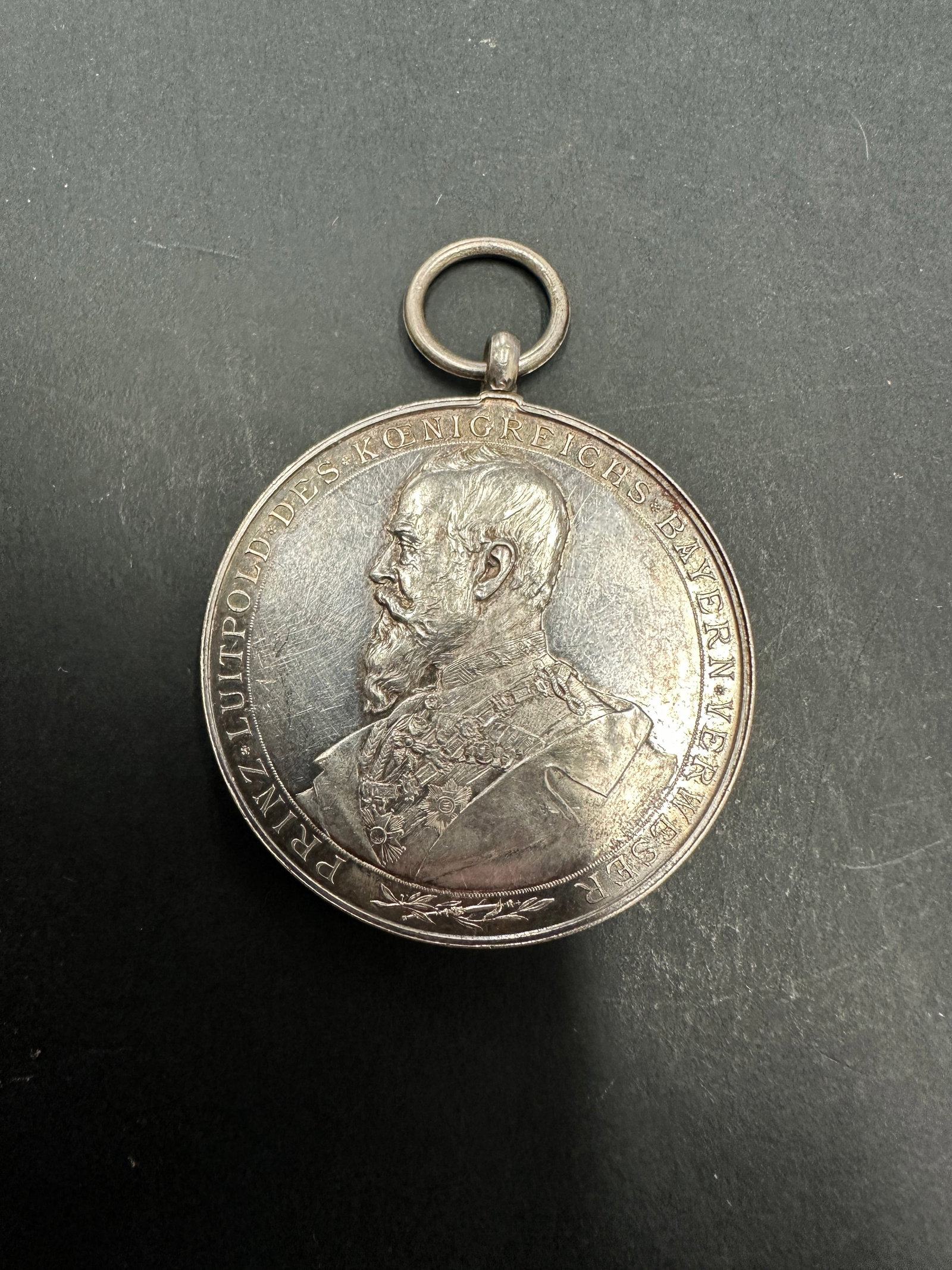 Germany Bavaria Luitpold Sterling Silver Antique Medal (1 of 4)