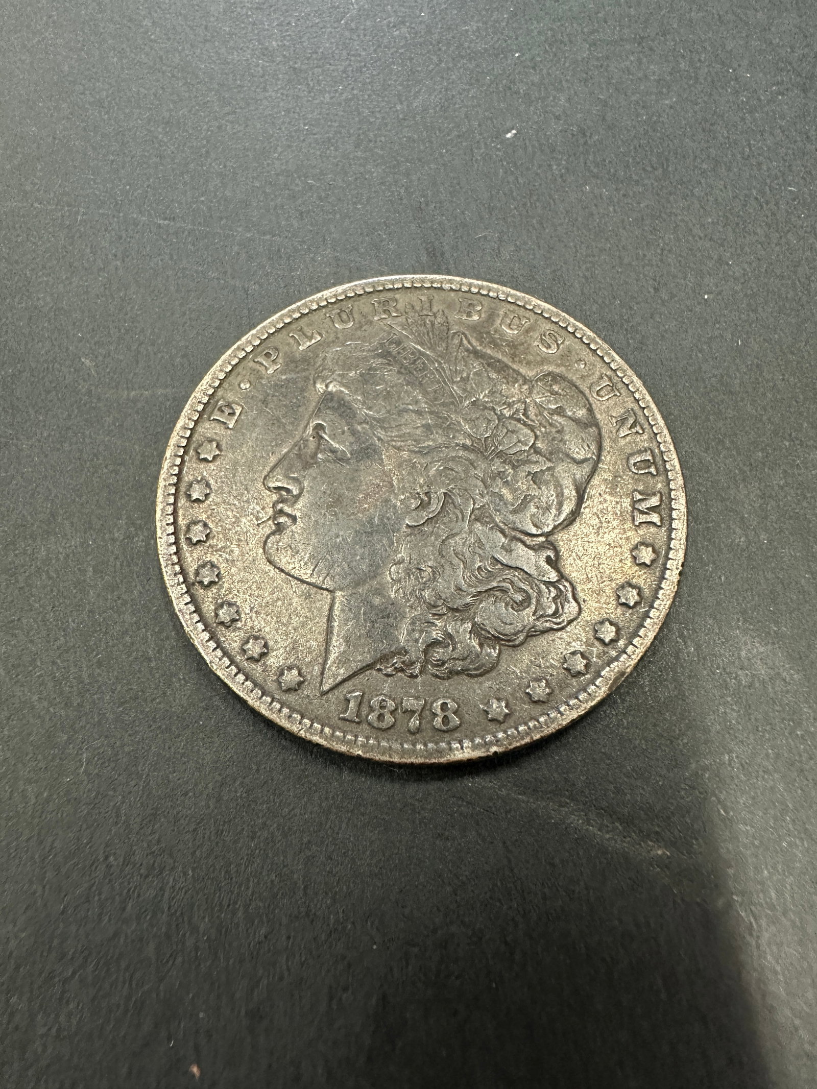 MORGAN SILVER DOLLAR COIN 1878 Rare (1 of 5)