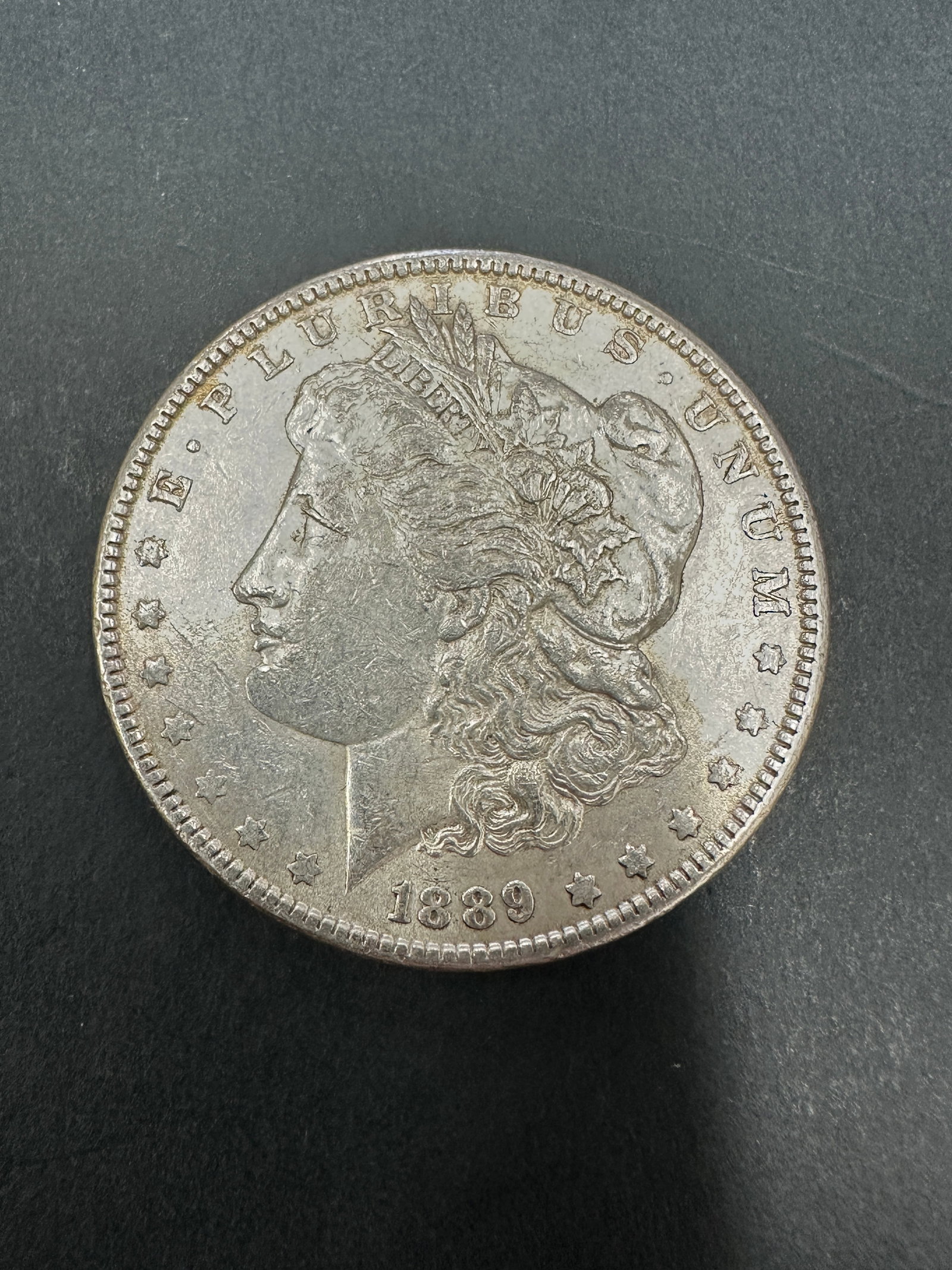 MORGAN SILVER DOLLAR COIN 1889 (1 of 2)