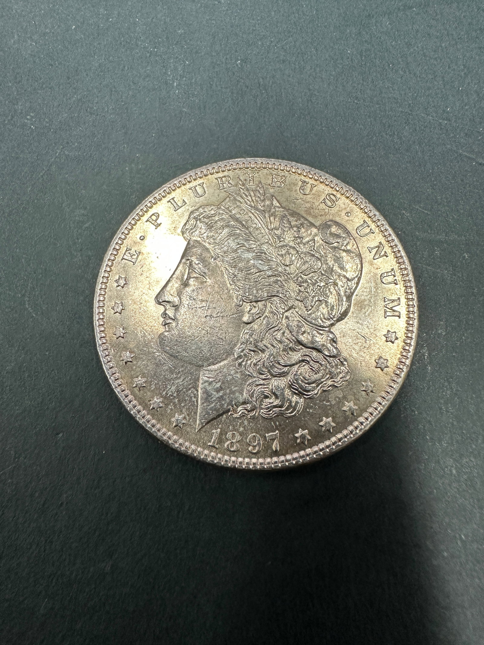 MORGAN SILVER DOLLAR COIN 1897: MORGAN SILVER DOLLAR COIN 1897