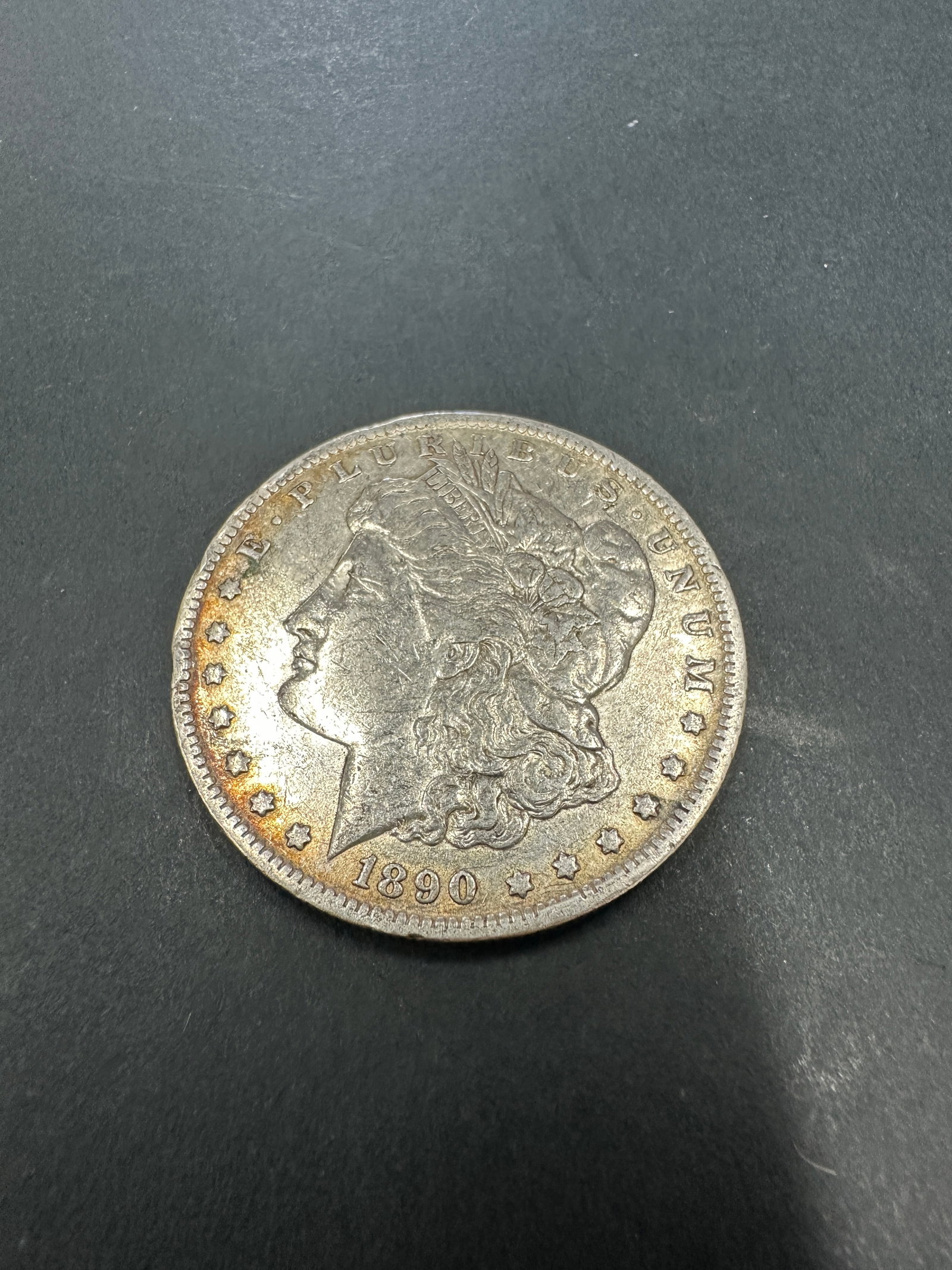 MORGAN SILVER DOLLAR COIN 1890 O (1 of 2)