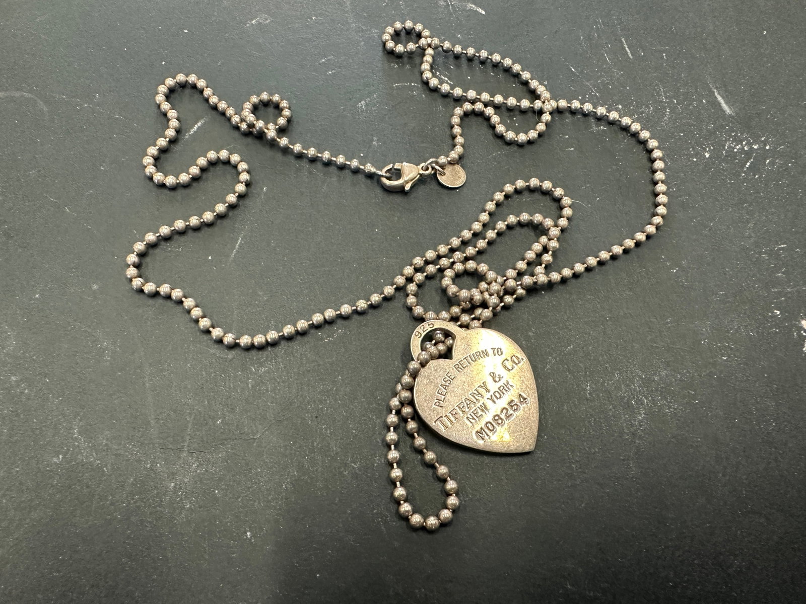 TIFFANY & Co Sterling Silver Heart Return to Tiffany Necklace (1 of 7)