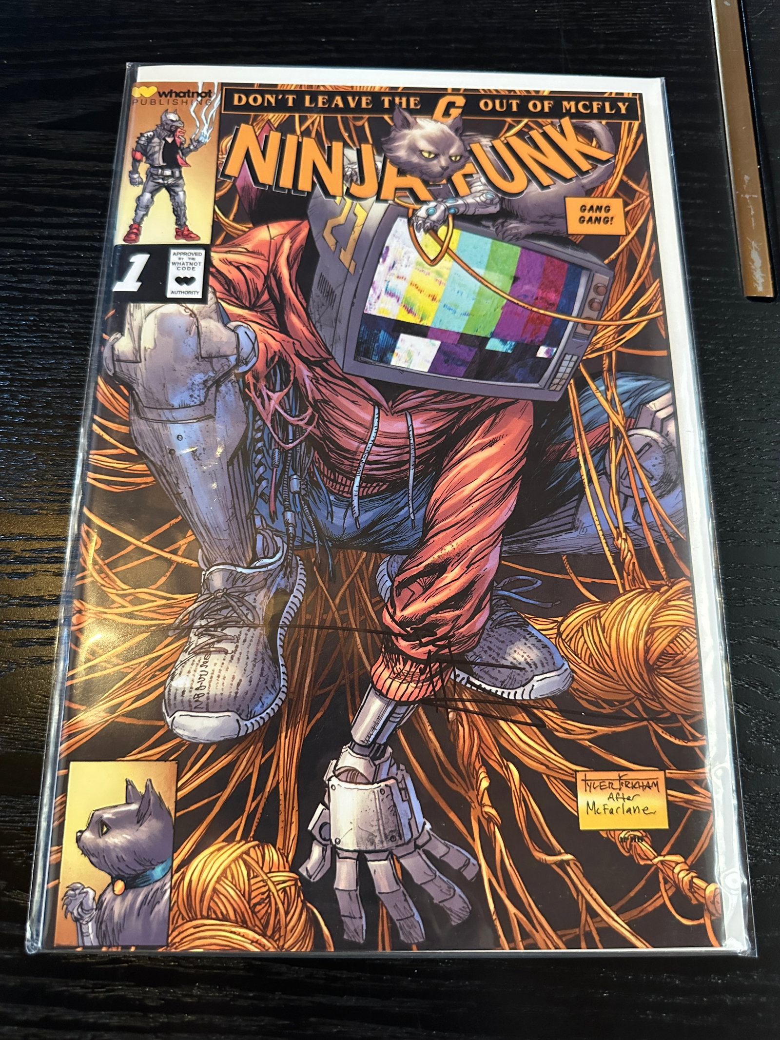 Ninja Funk #1 Whatnot Publishing Comic Book Signed COA Tyler Kirkham McFarlane (1 of 2)
