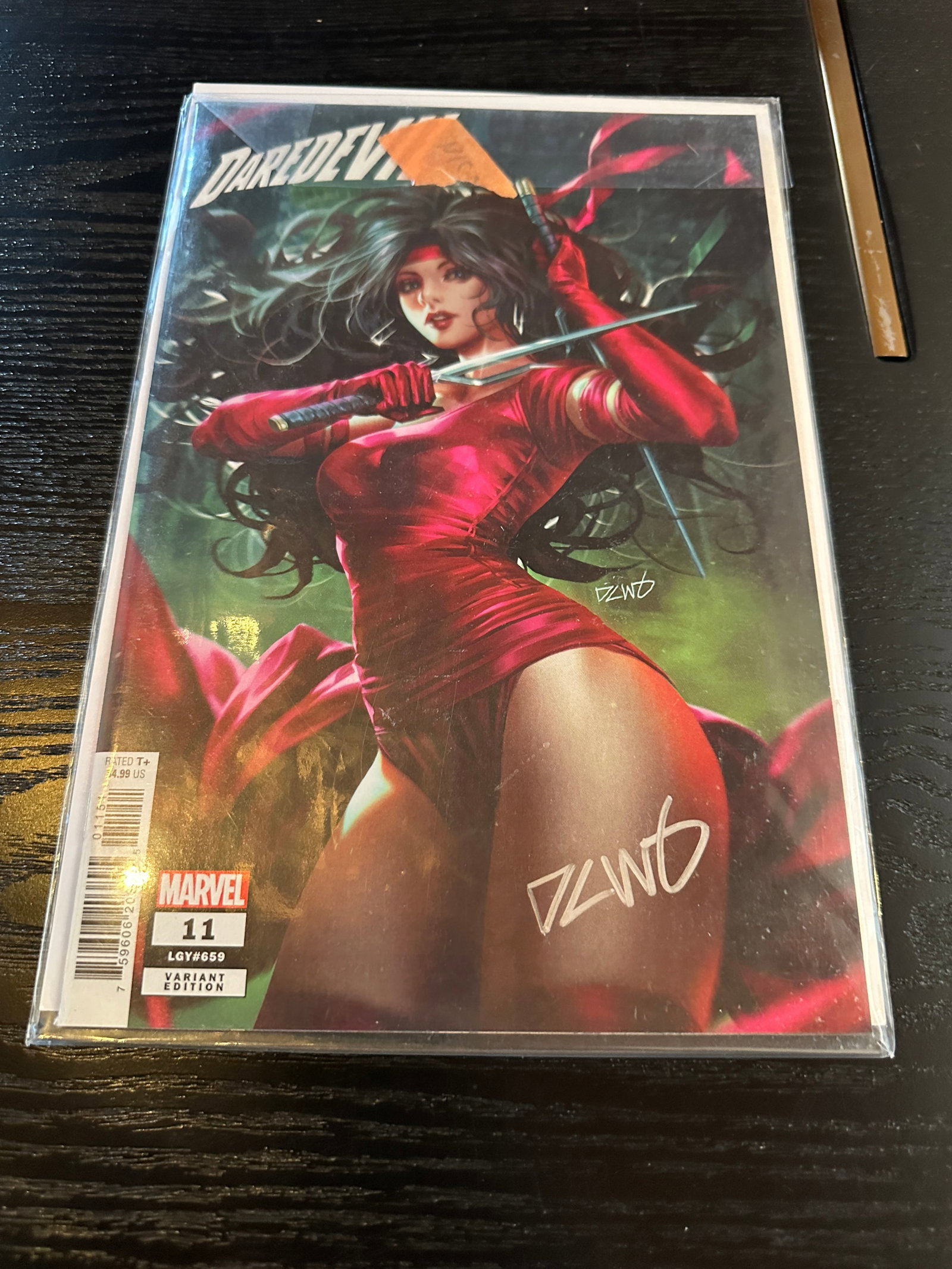 Elektra Daredevil #11 Marvel Variant Edition Signed Derrick Chew COA (1 of 2)