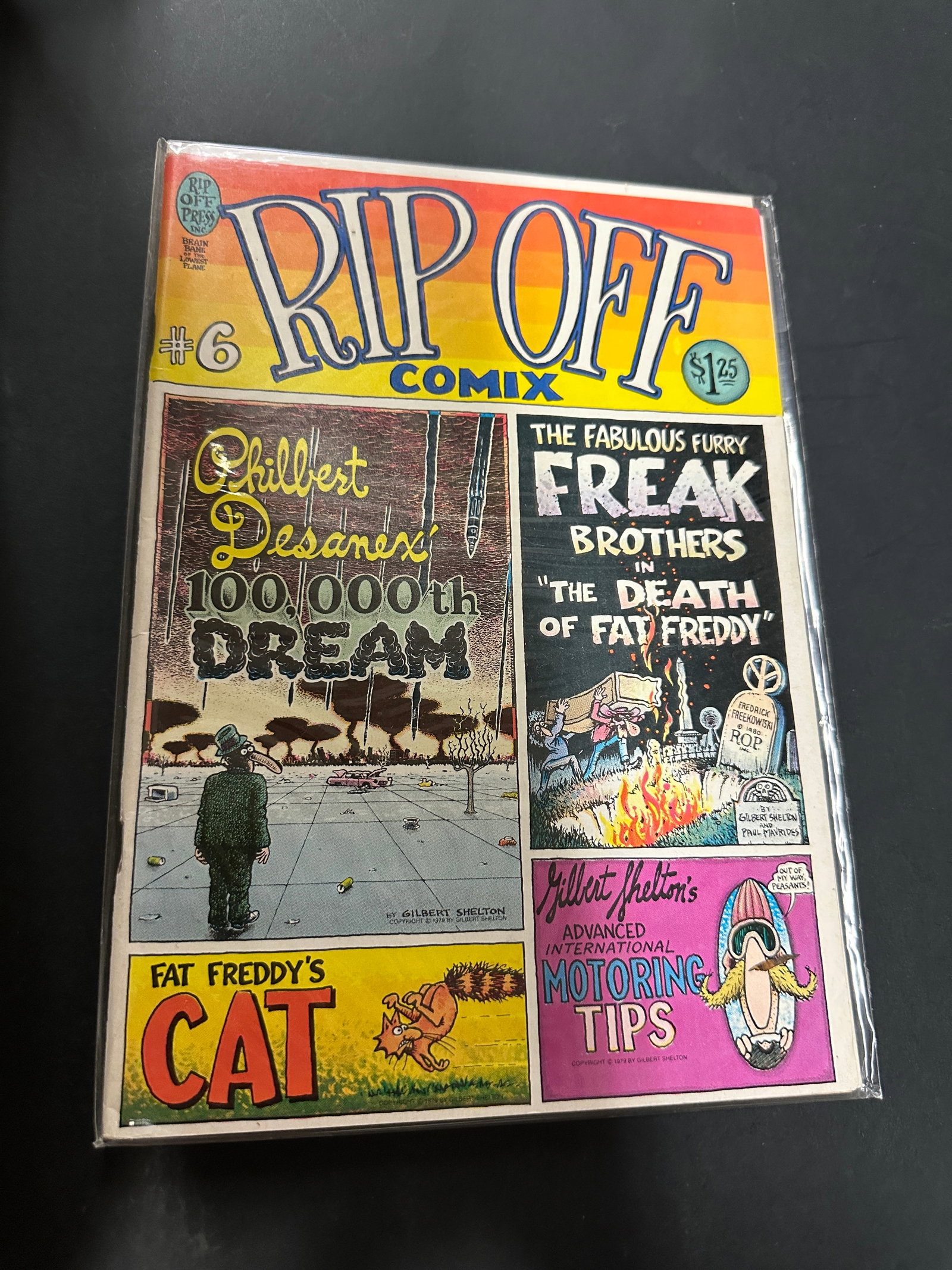 Rip Off Comix #6 Underground Comic Freak Brothers Fat Freddy's Cat Bagged: Rip Off Comix #6 Underground Comic Freak Brothers Fat Freddy's Cat Bagged