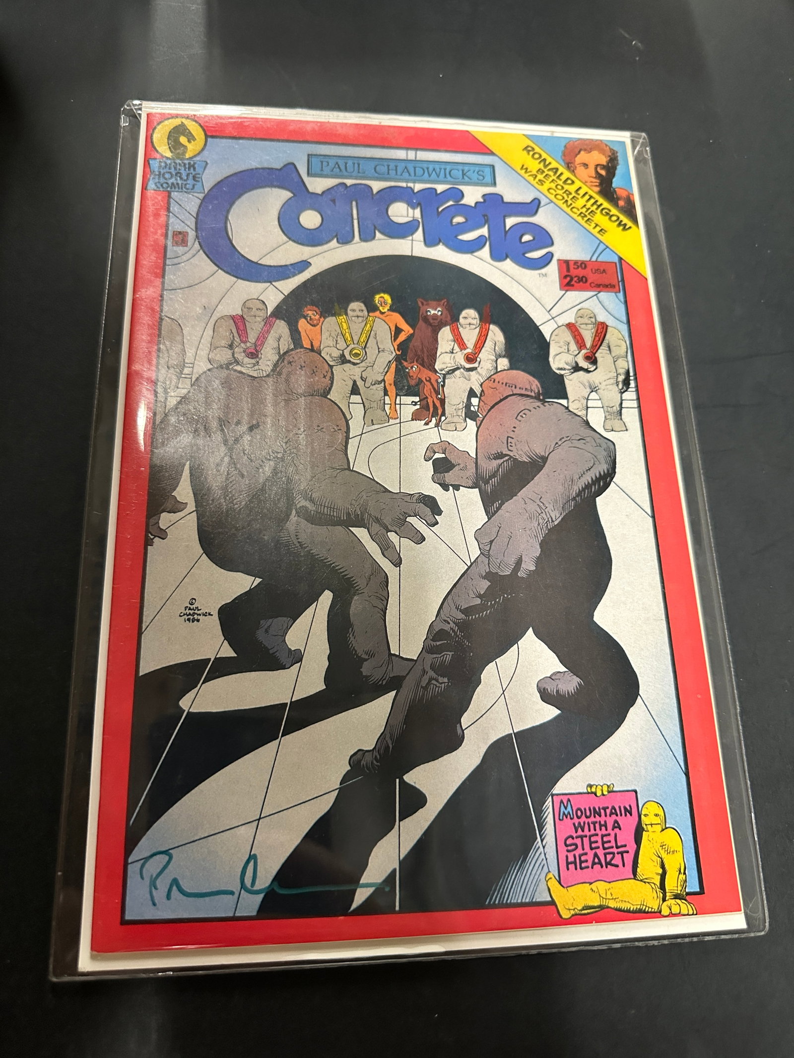 Paul Chadwick's Concrete #1 Dark Horse Comics 1986 Signed Paul Chadwick (1 of 1)