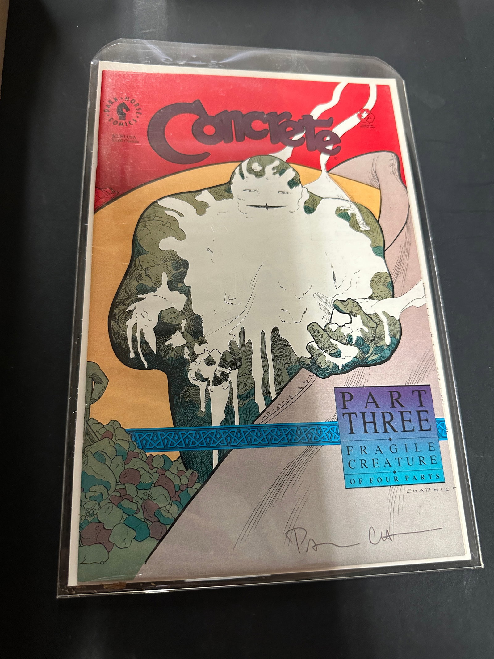 Concrete Fragile Creature Part Three Dark Horse Comics Signed Comic Book (1 of 1)