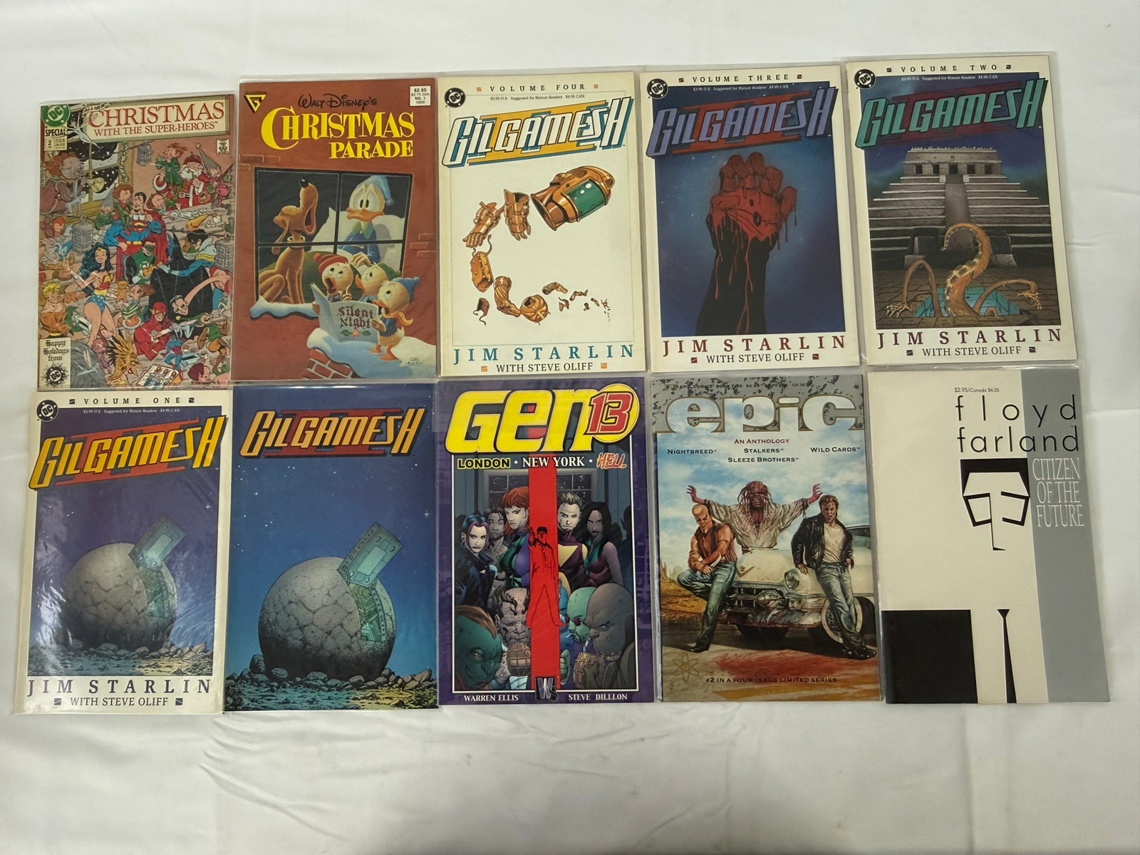 Mixed Comic Books Lot: Gilgamesh II, Gen 13, Epic, Floyd Farland, Christmas (1 of 1)