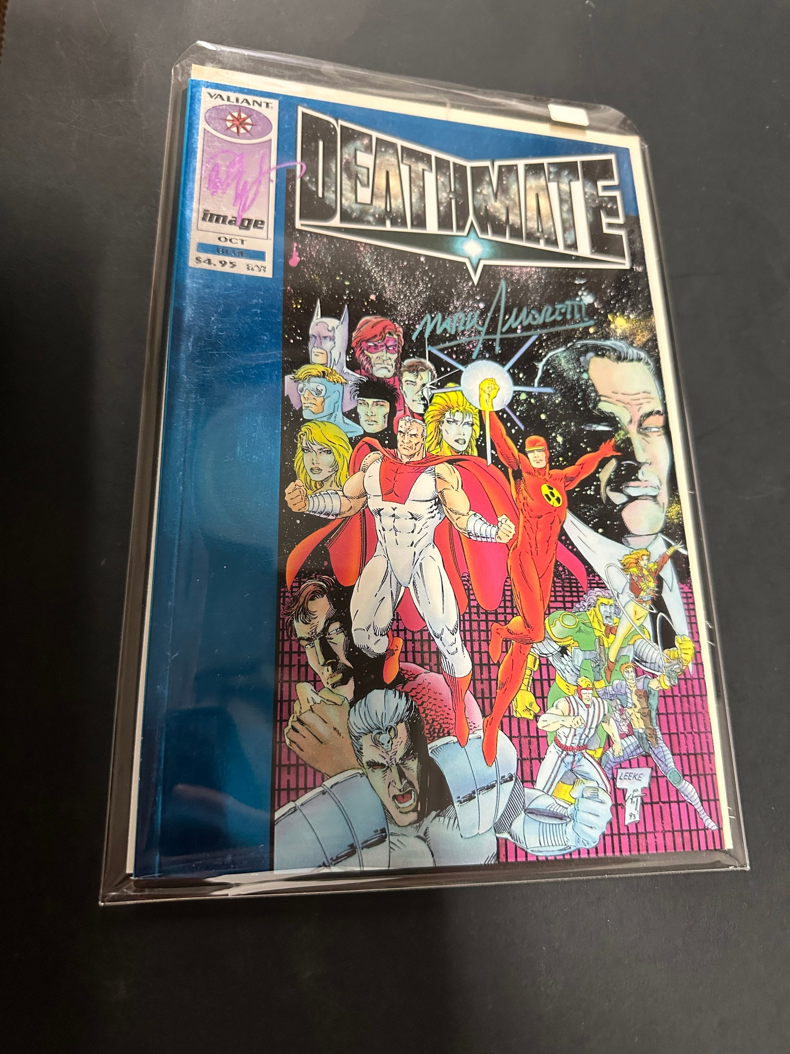 Deathmate Blue Valiant/Image Comics Signed Comic Book Oct 1993 $4.95 (1 of 3)