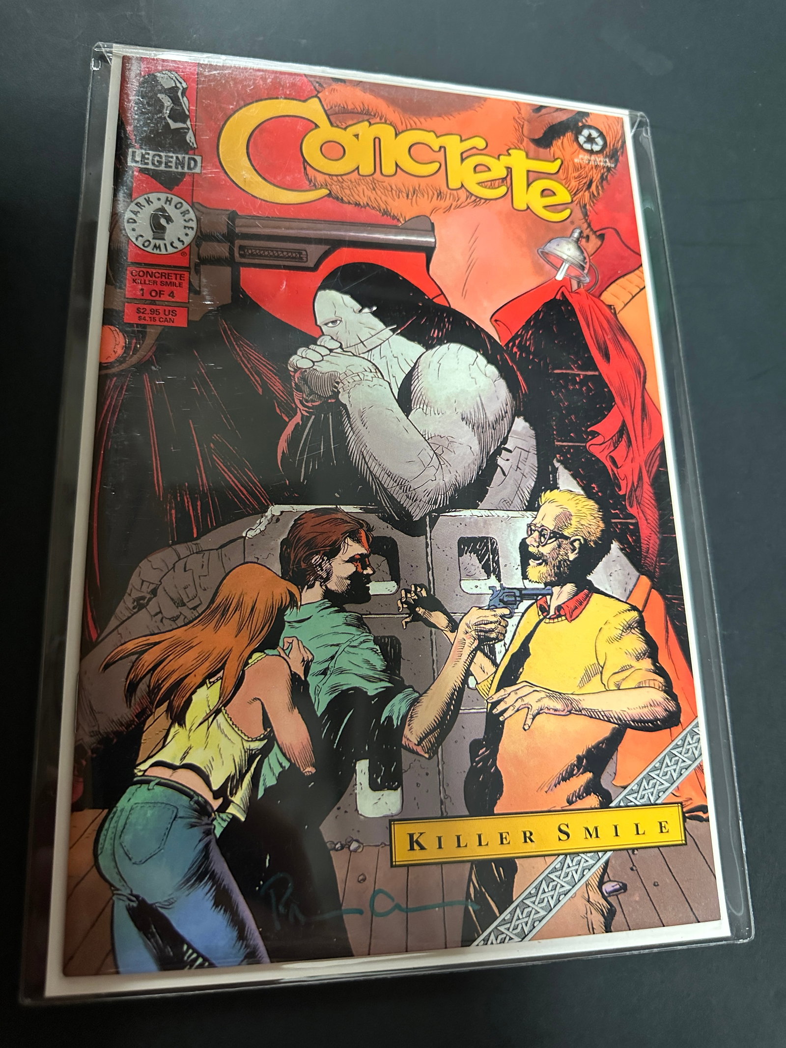 Concrete Killer Smile #1 of 4 Dark Horse Comics Legend Signed Comic Book: Concrete Killer Smile #1 of 4 Dark Horse Comics Legend Signed Comic Book