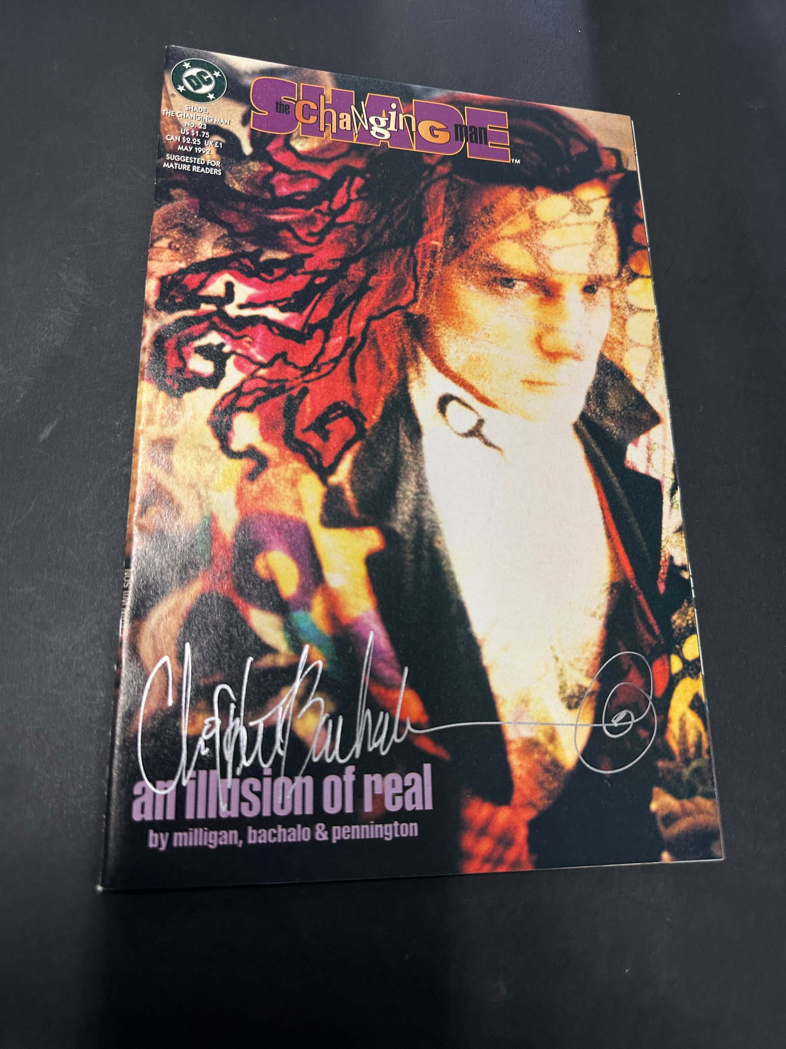 Shade The Changing Man #23 DC Comics Signed Chris Bachalo 1992 (1 of 4)