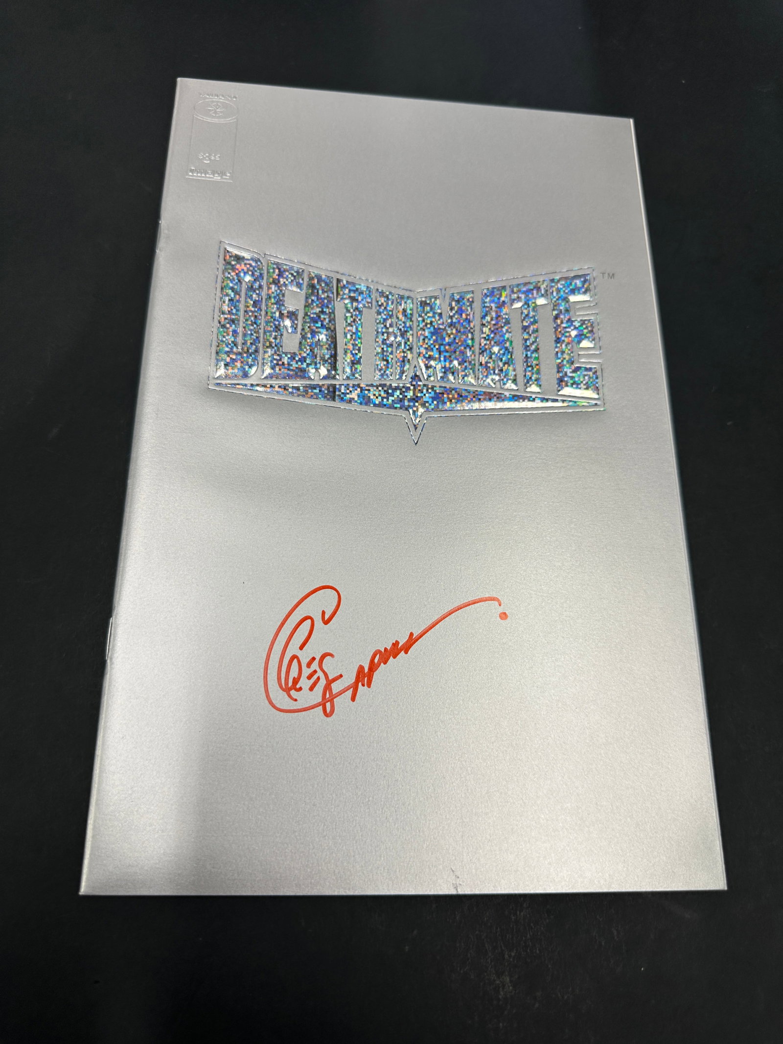 Deathmate #1 Silver Holographic Cover Comic Signed Chris Claremont Valiant (1 of 3)