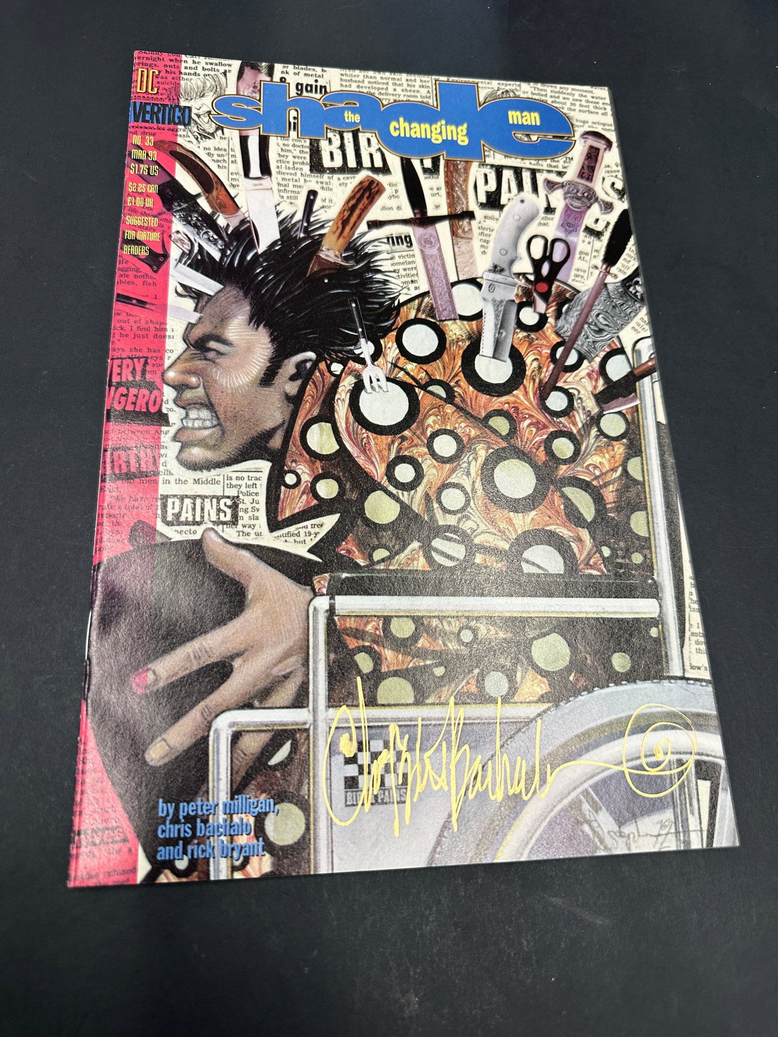 Shade The Changing Man #39 DC Vertigo Signed Comic Book Peter Milligan (1 of 3)