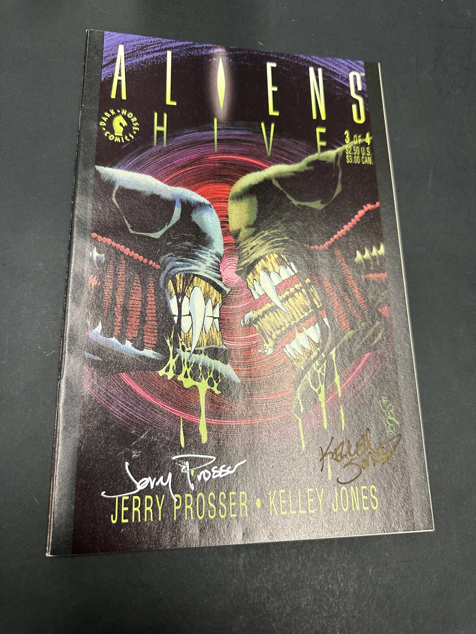 Aliens Hive #3 of 4 Dark Horse Comics Signed Jerry Prosser & Kelley Jones (1 of 4)