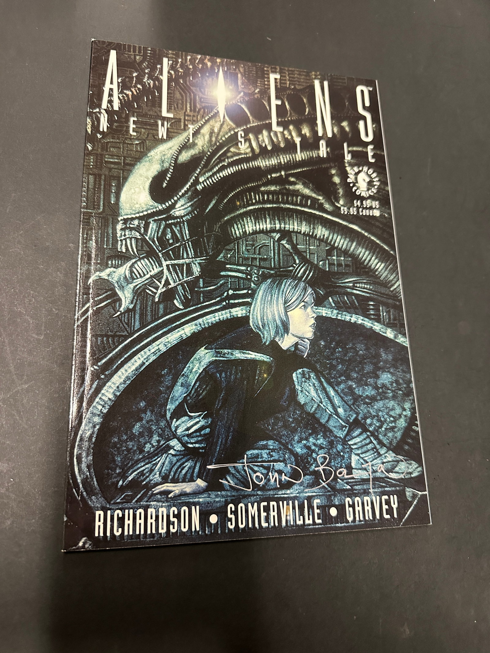 Aliens Newt's Tale #1 Dark Horse Comics 1992 Signed John Bolton Cover Art (1 of 3)