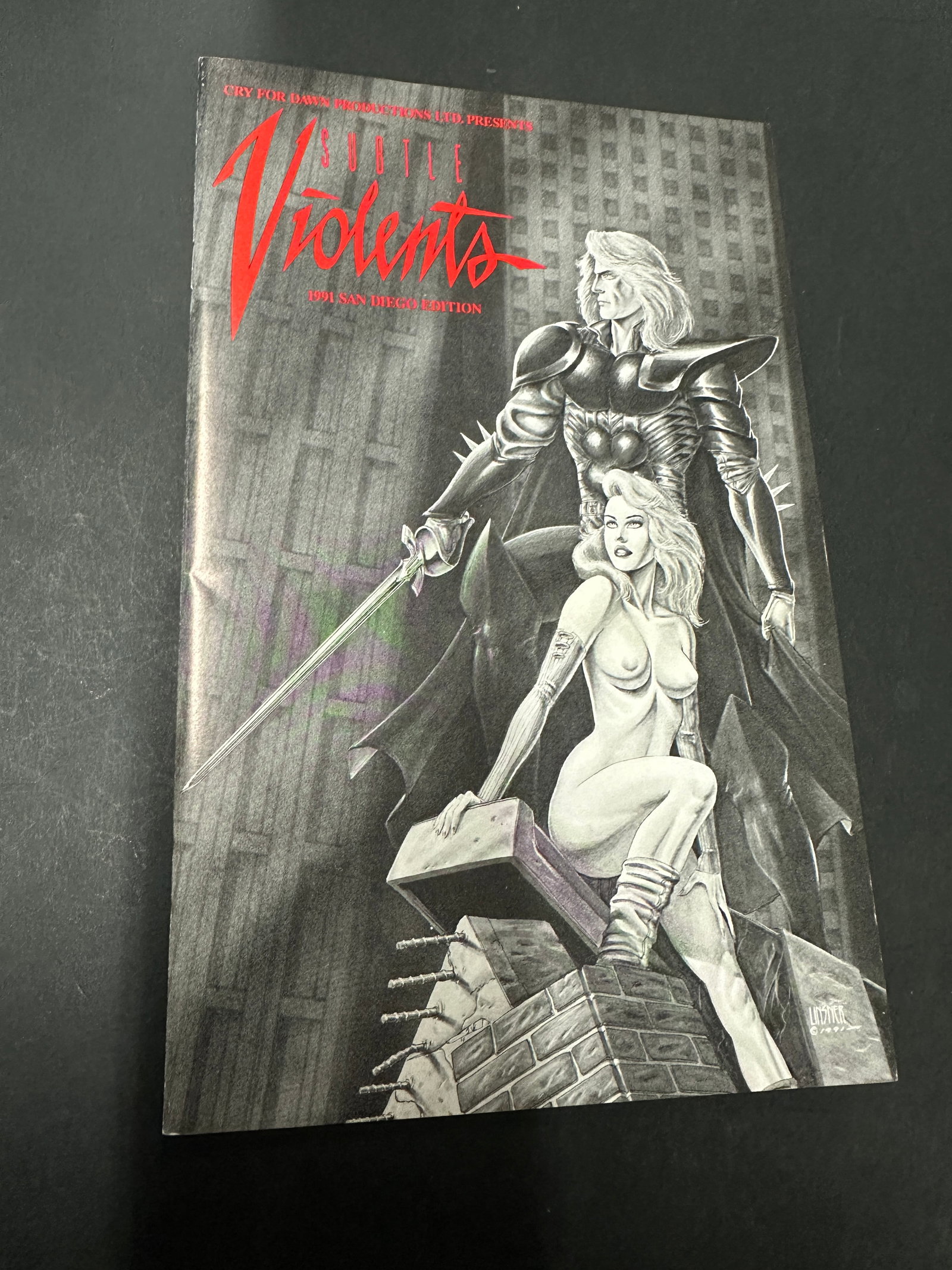 Subtle Violents #1 CFD Productions 1991 San Diego Edition Signed #147/1000 (1 of 2)