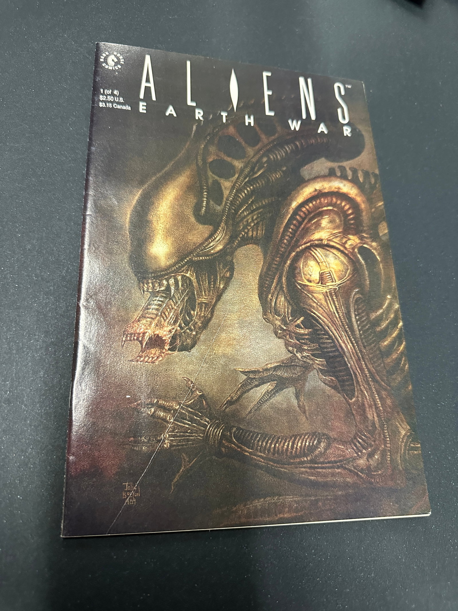 Aliens Earth War #1 Dark Horse Comics 1990 Signed Sam Kieth First Issue (1 of 3)