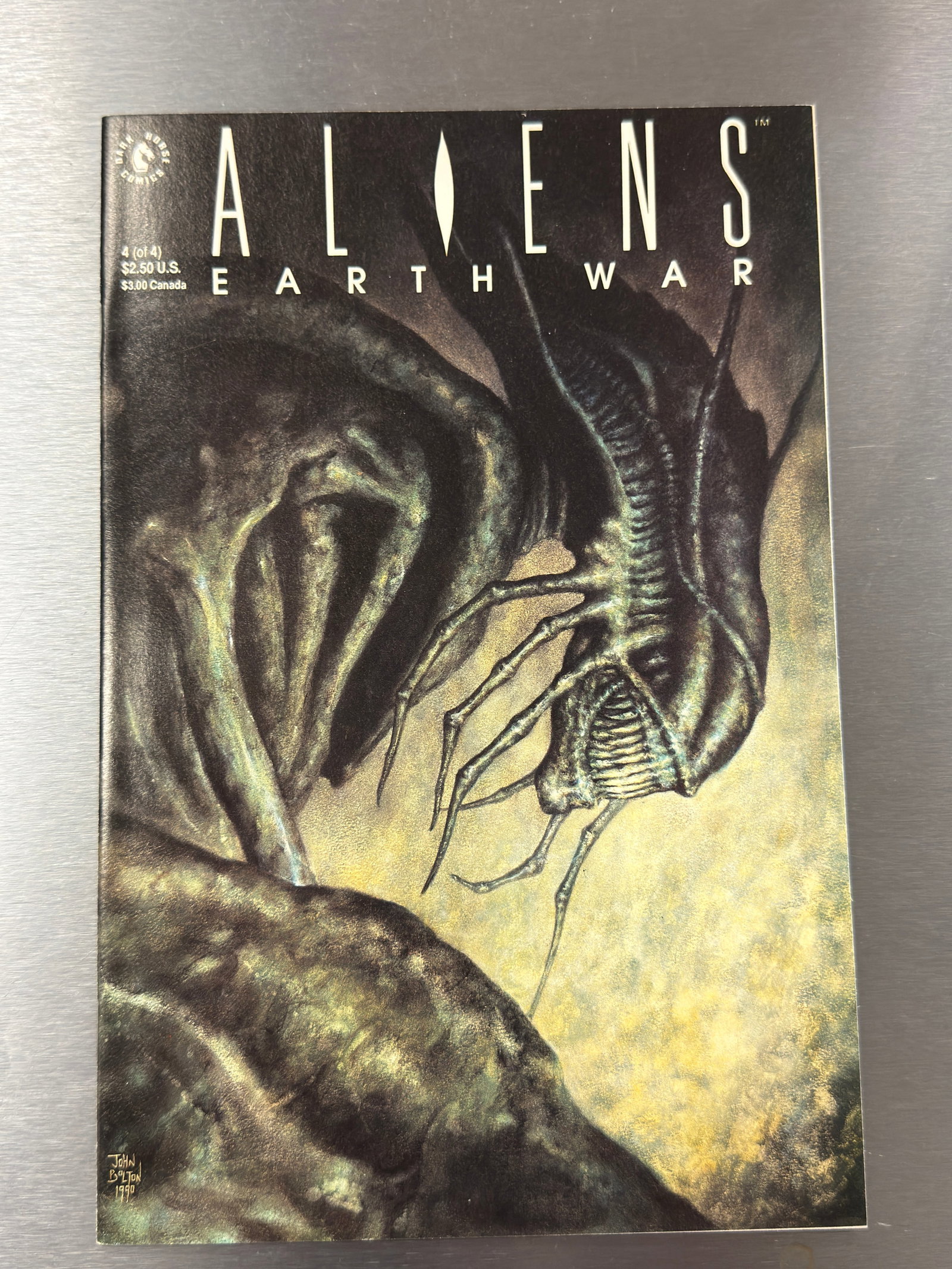 Aliens Earth War #4 Dark Horse Comics Signed Issue 1990 (1 of 3)