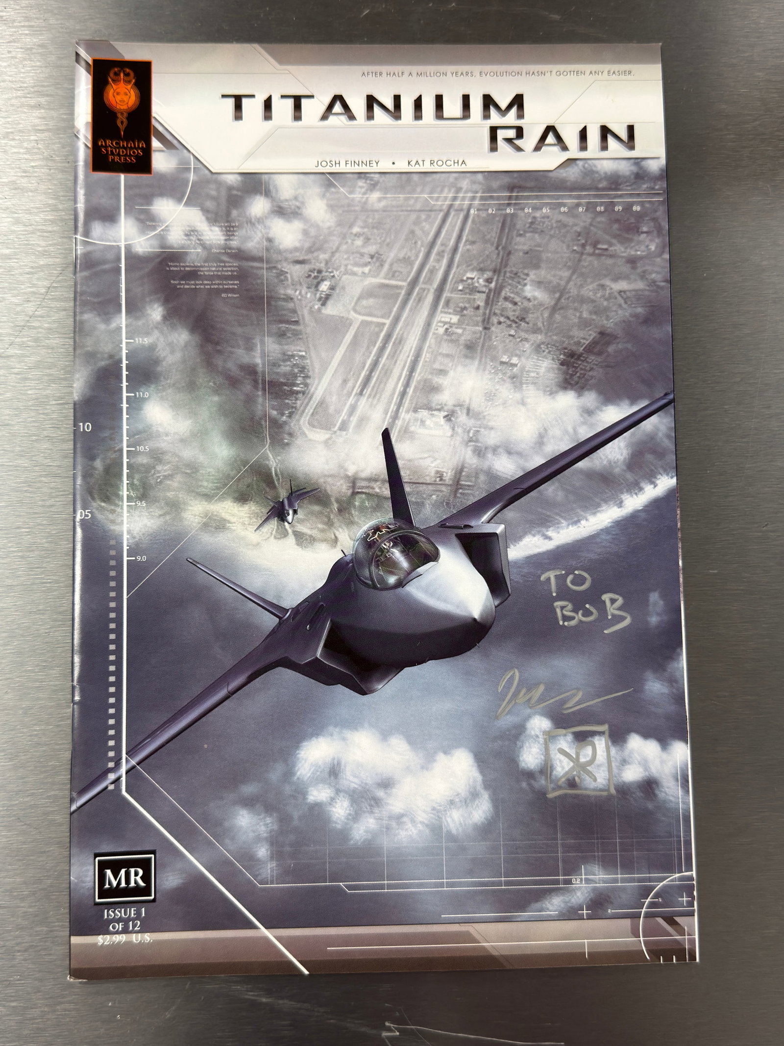 Titanium Rain #1 of 12 Signed Comic Book Archaia Studios Press Josh Finney (1 of 3)