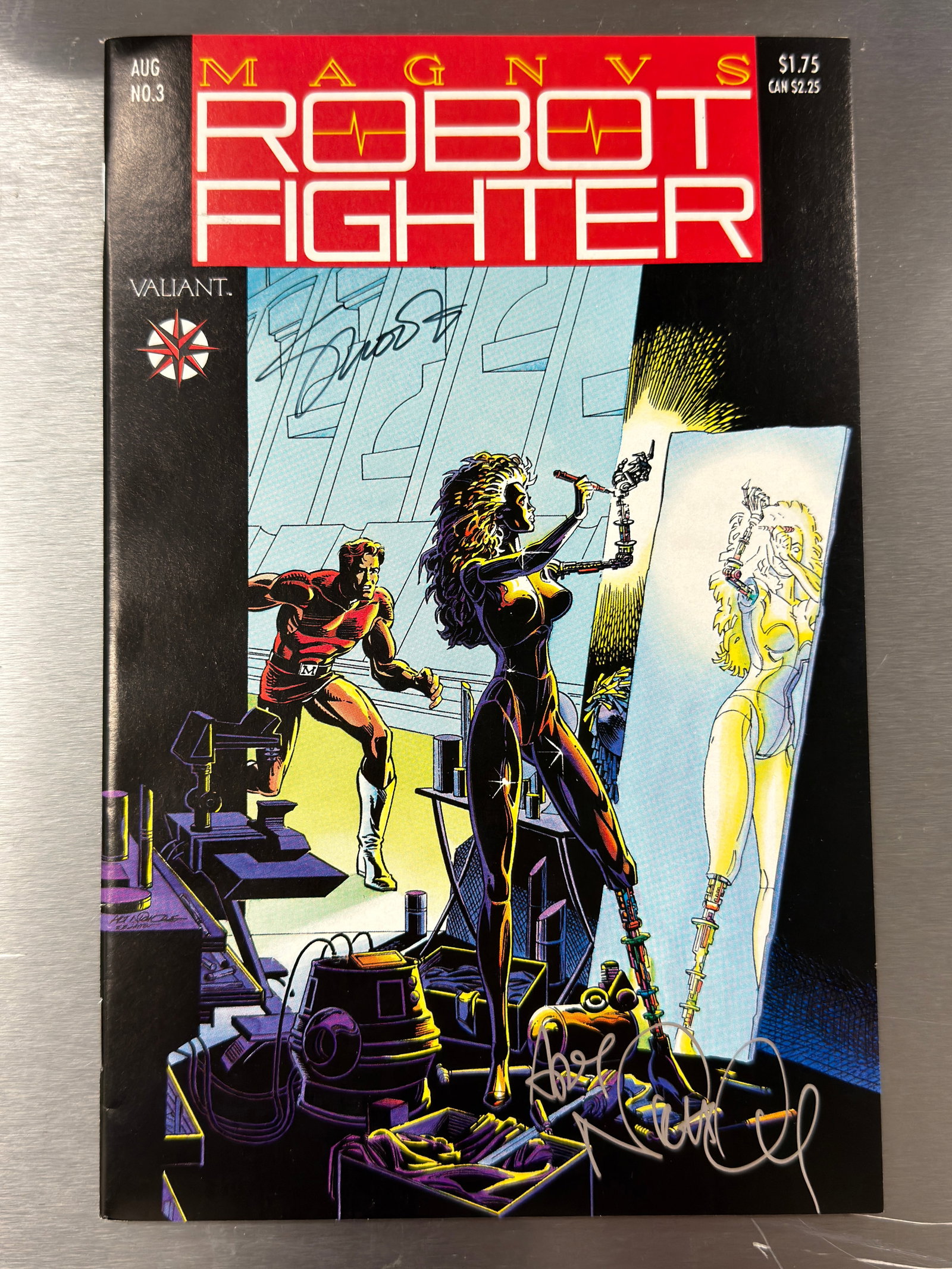 Magnus Robot Fighter #3 Valiant Comics Signed Multiple Signatures 1991 (1 of 4)
